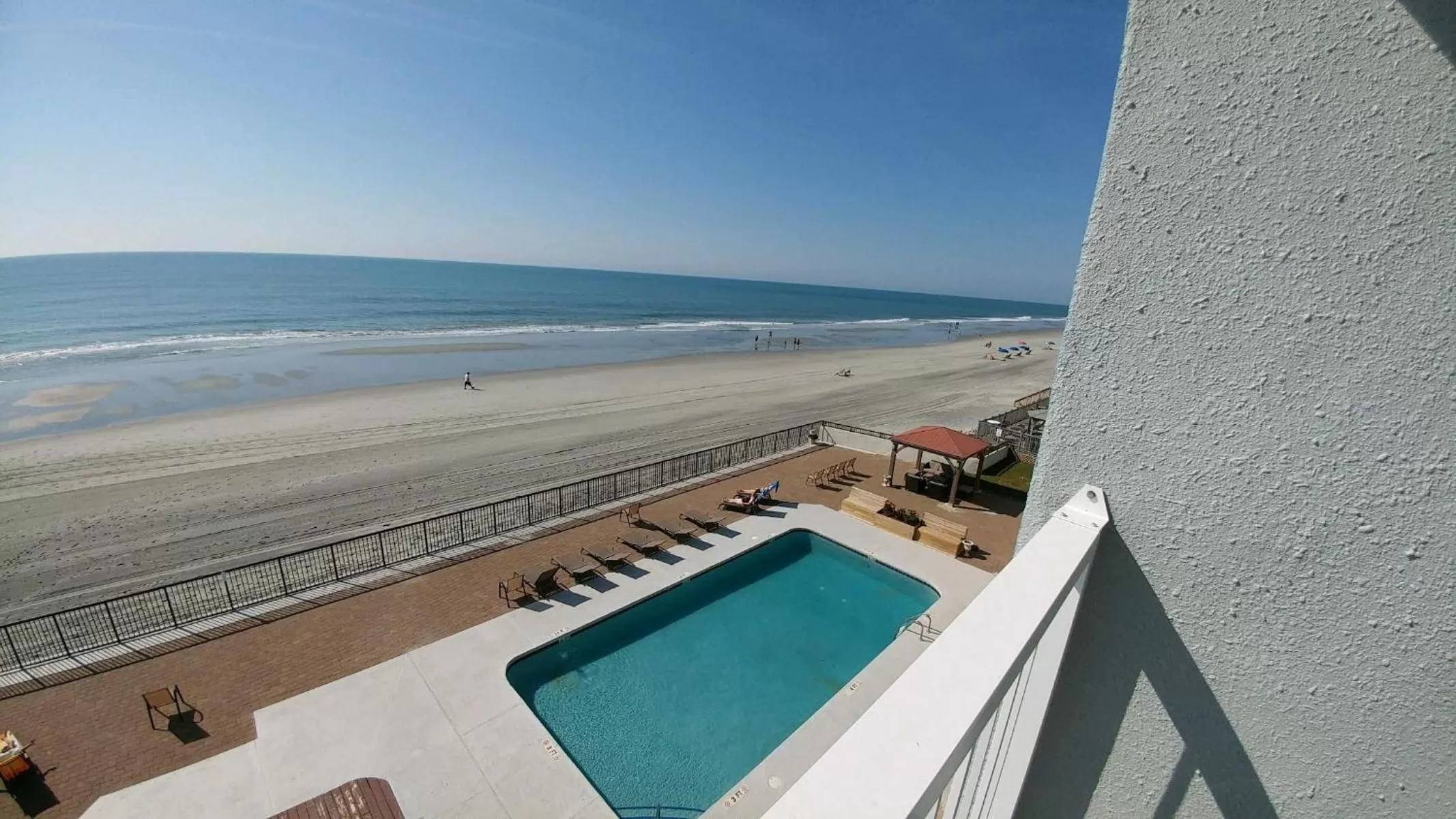 Pool view in Garden City Inn