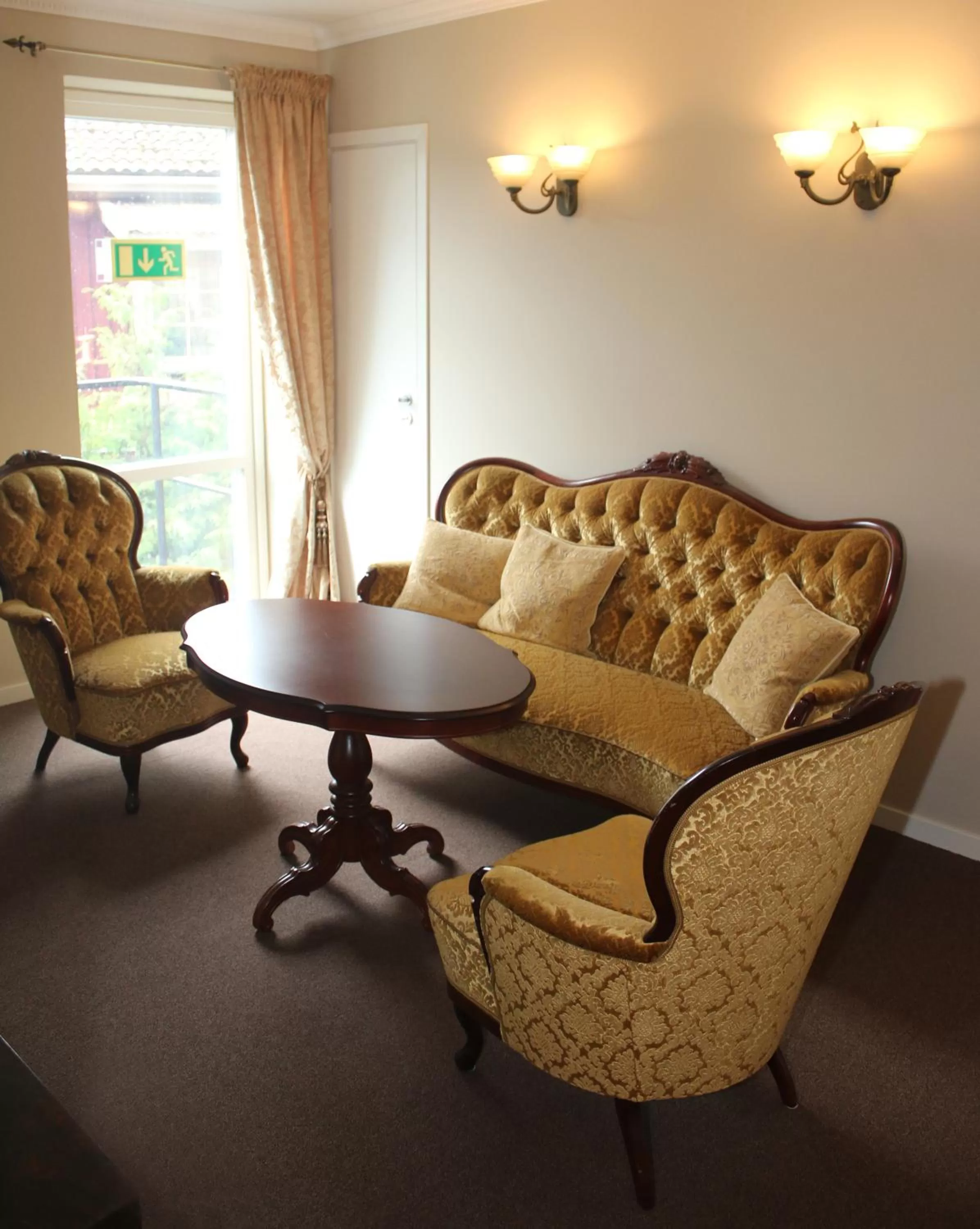 Seating area in Sockerslottet Hotell
