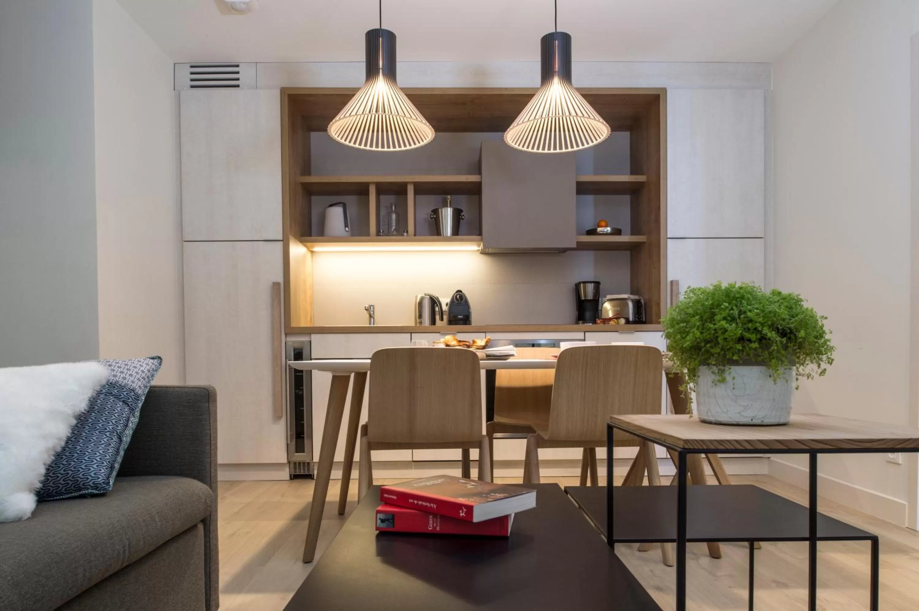 Kitchen or kitchenette in Le Génépy - Appart'hôtel de Charme