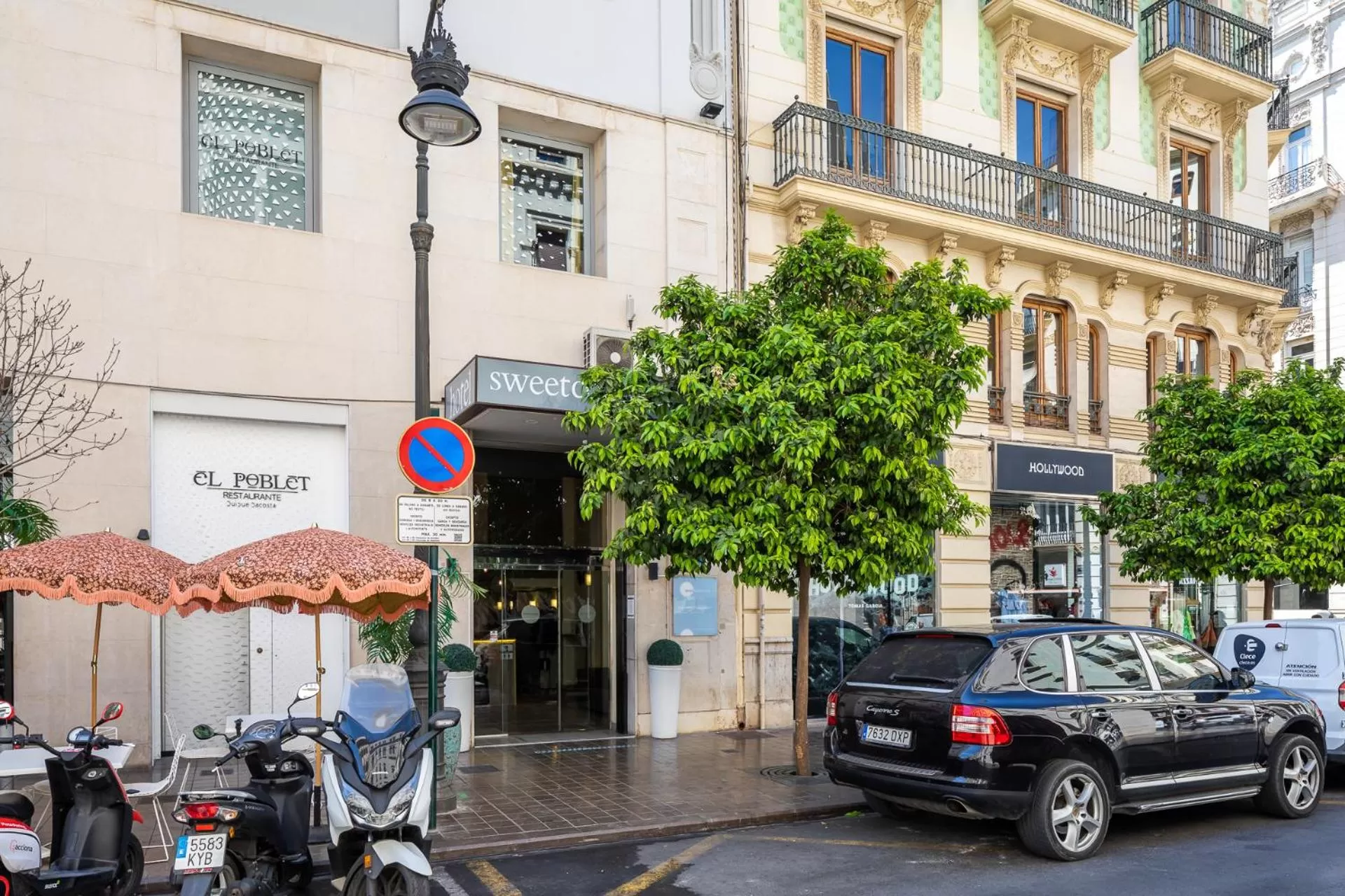 Street view in Sweet Hotel Continental