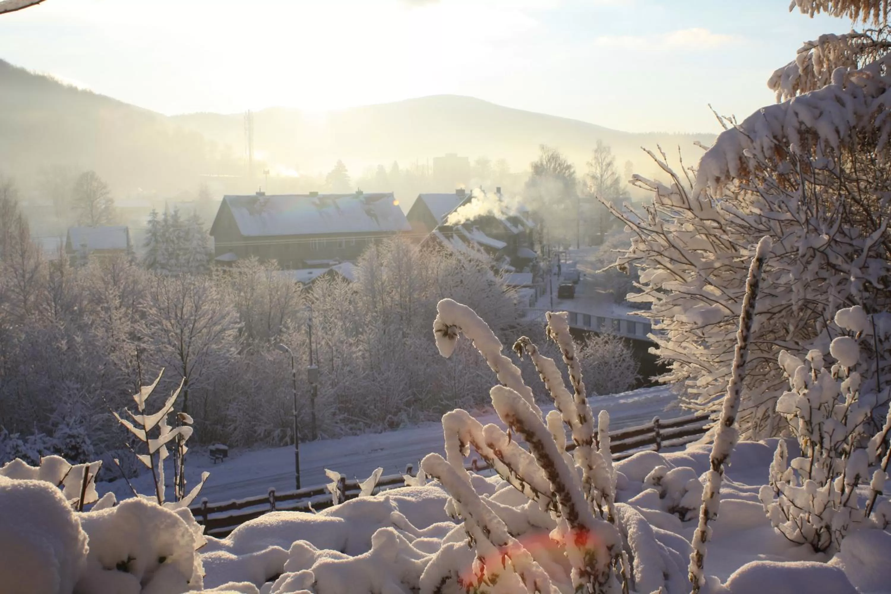 City view, Winter in Dom na Klonowym Wzgórzu