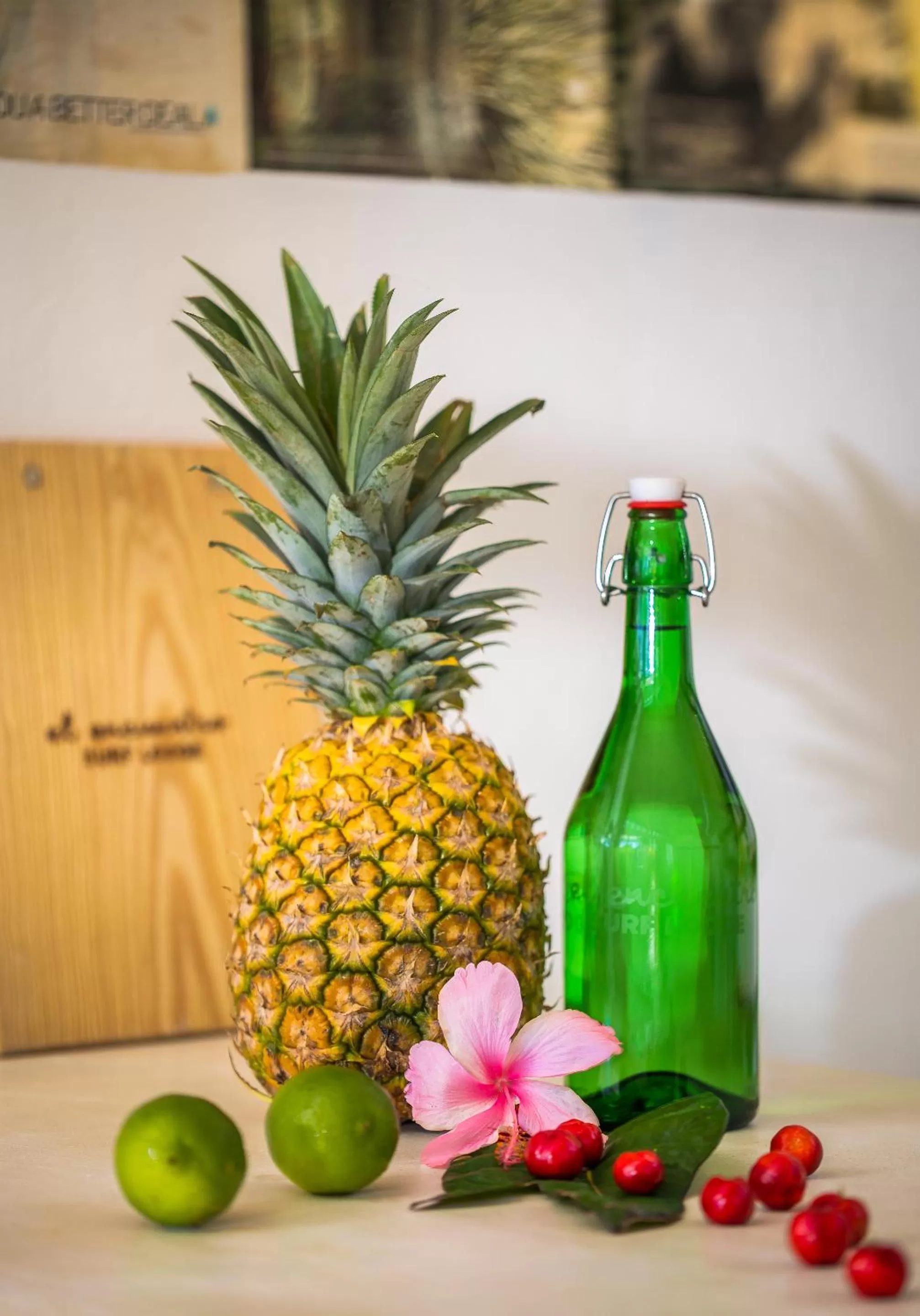 Food and drinks in El Encuentro Surf Lodge