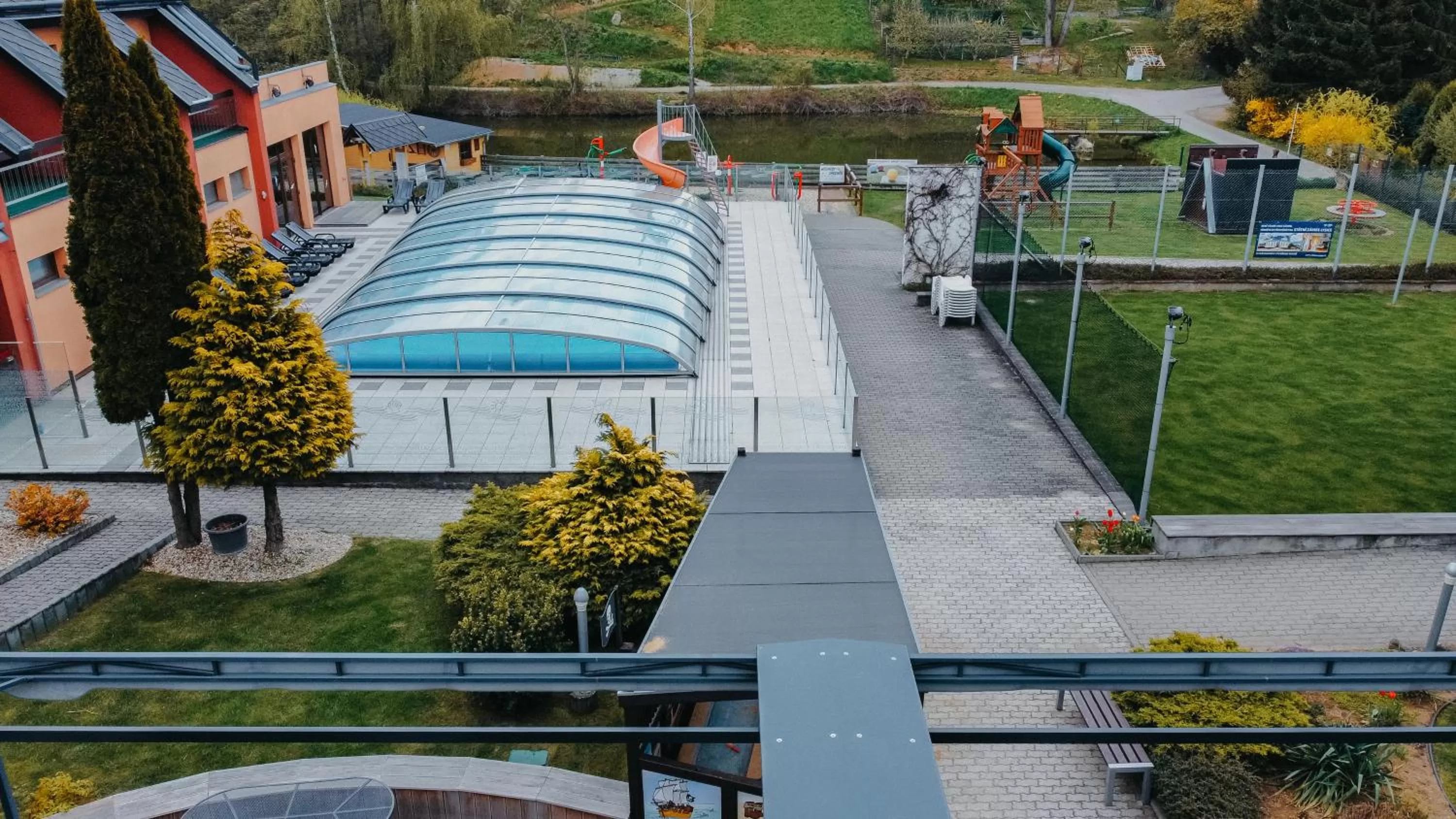 Pool View in OREA Resort Panorama Moravský kras