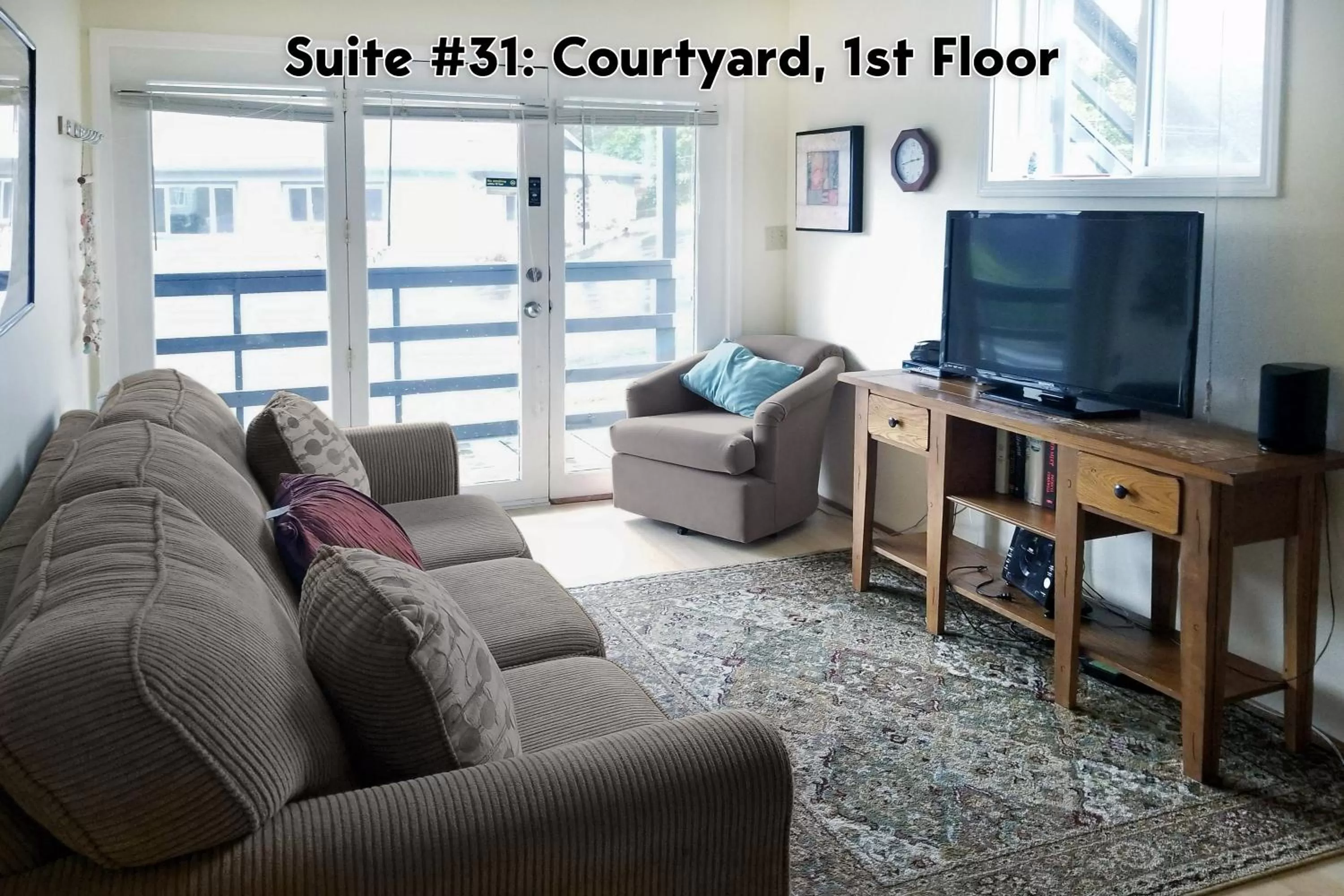 Living room in Ocean Terrace Condominiums