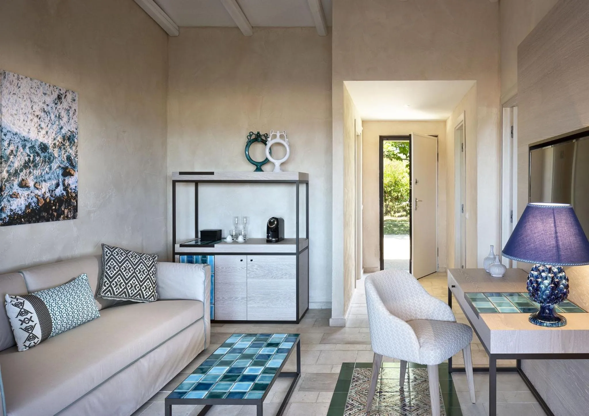 Living room in Baglioni Resort Sardinia - The Leading Hotels of the World