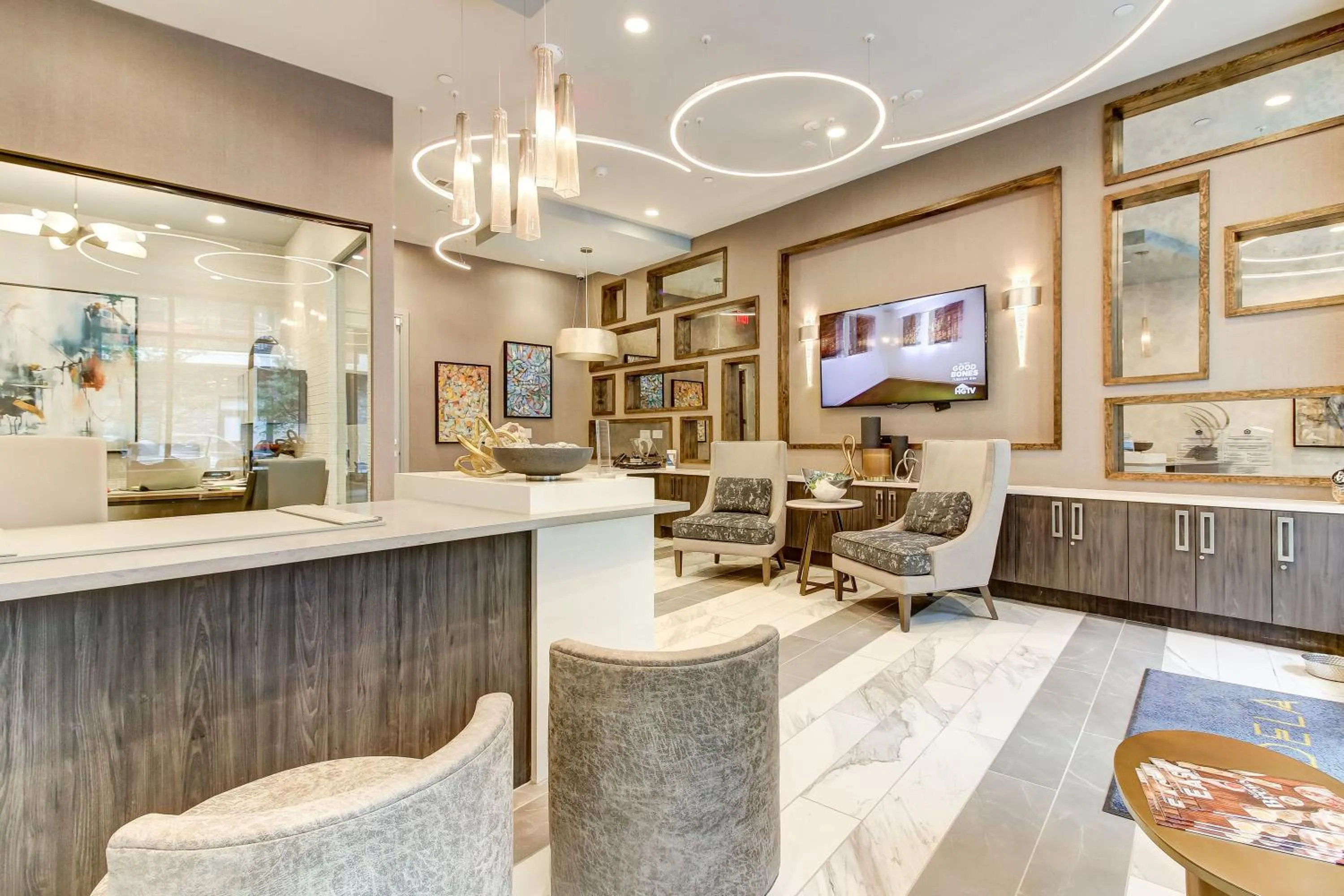 Lobby or reception in Sentral East Austin at 1614 E Sixth