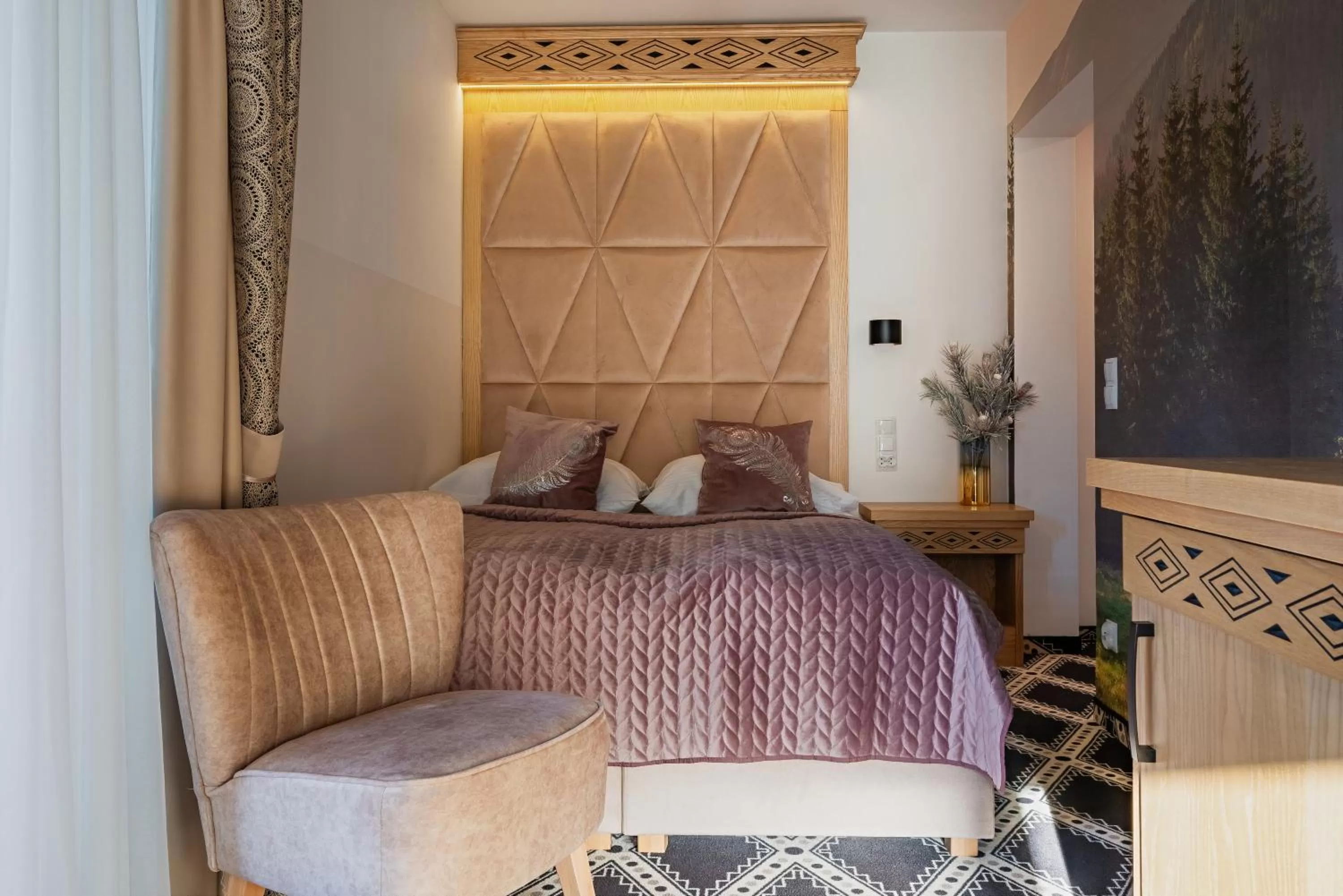 Bed in Serce Tatr Residence Zakopane - blisko Krupówek