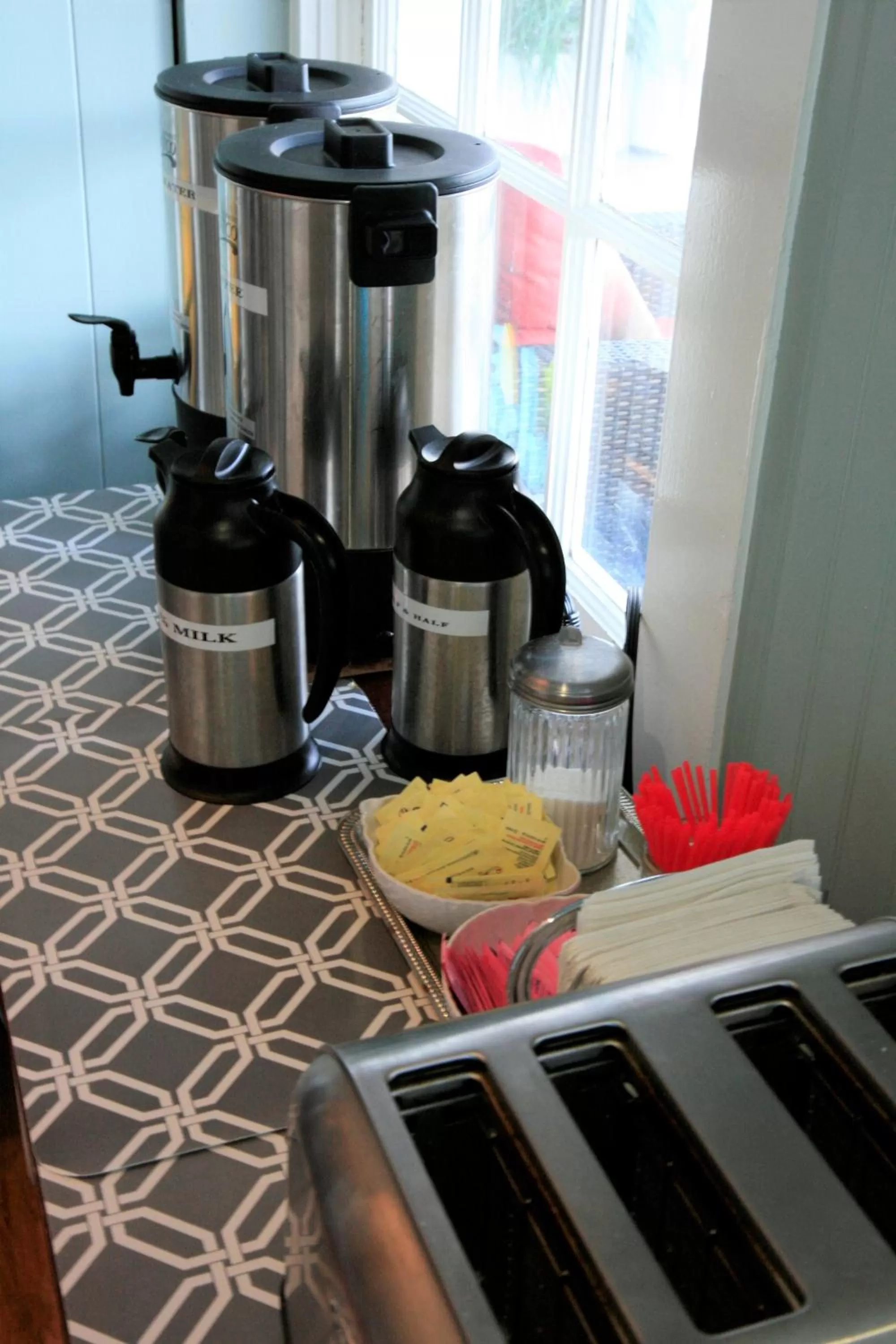 Continental breakfast in Ocean Echo Inn & Beach Cottages
