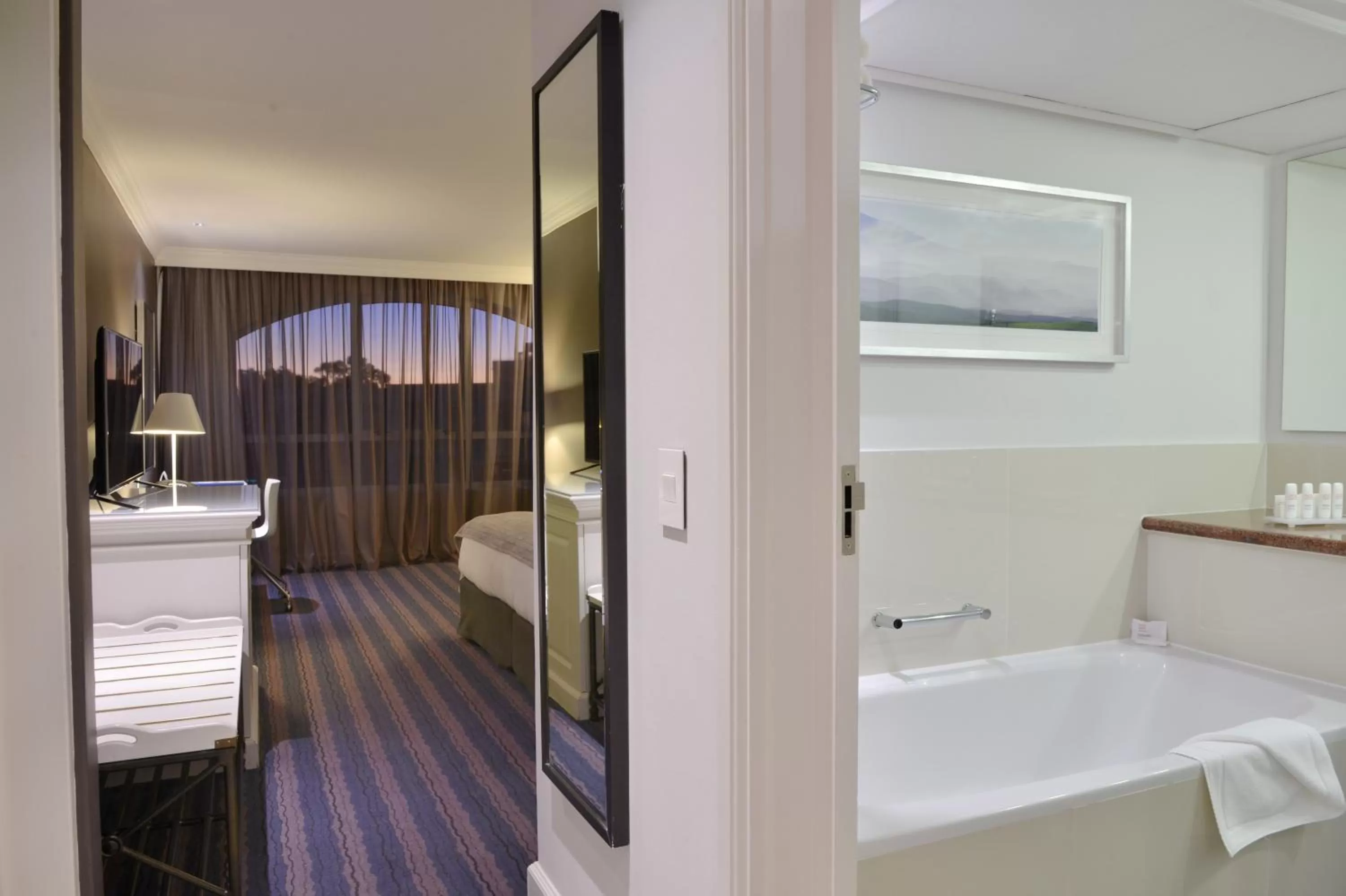 View (from property/room), Bed in Radisson Collection Hotel, Waterfront Cape Town