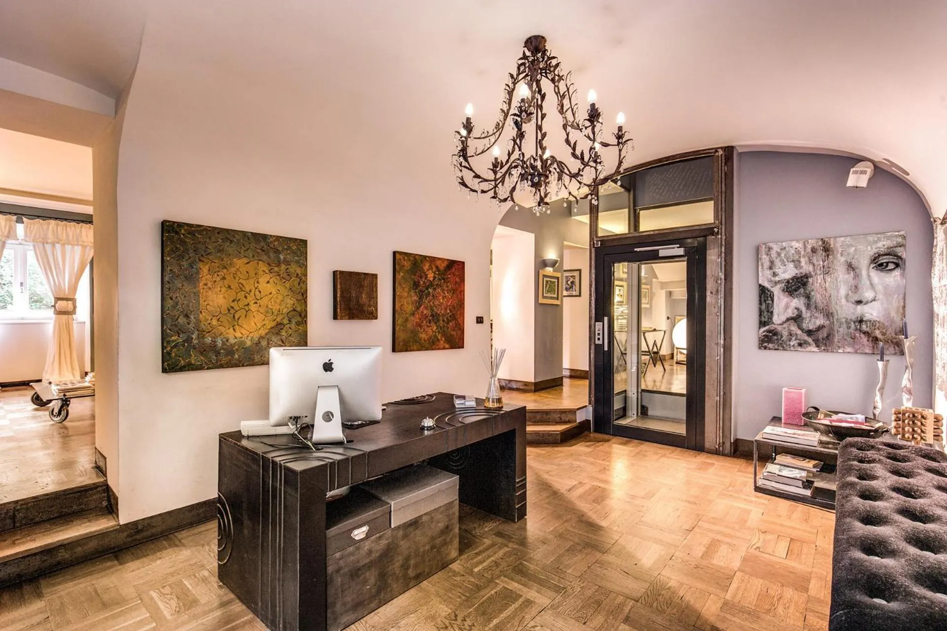 Lobby or reception in Hotel Villa Linneo