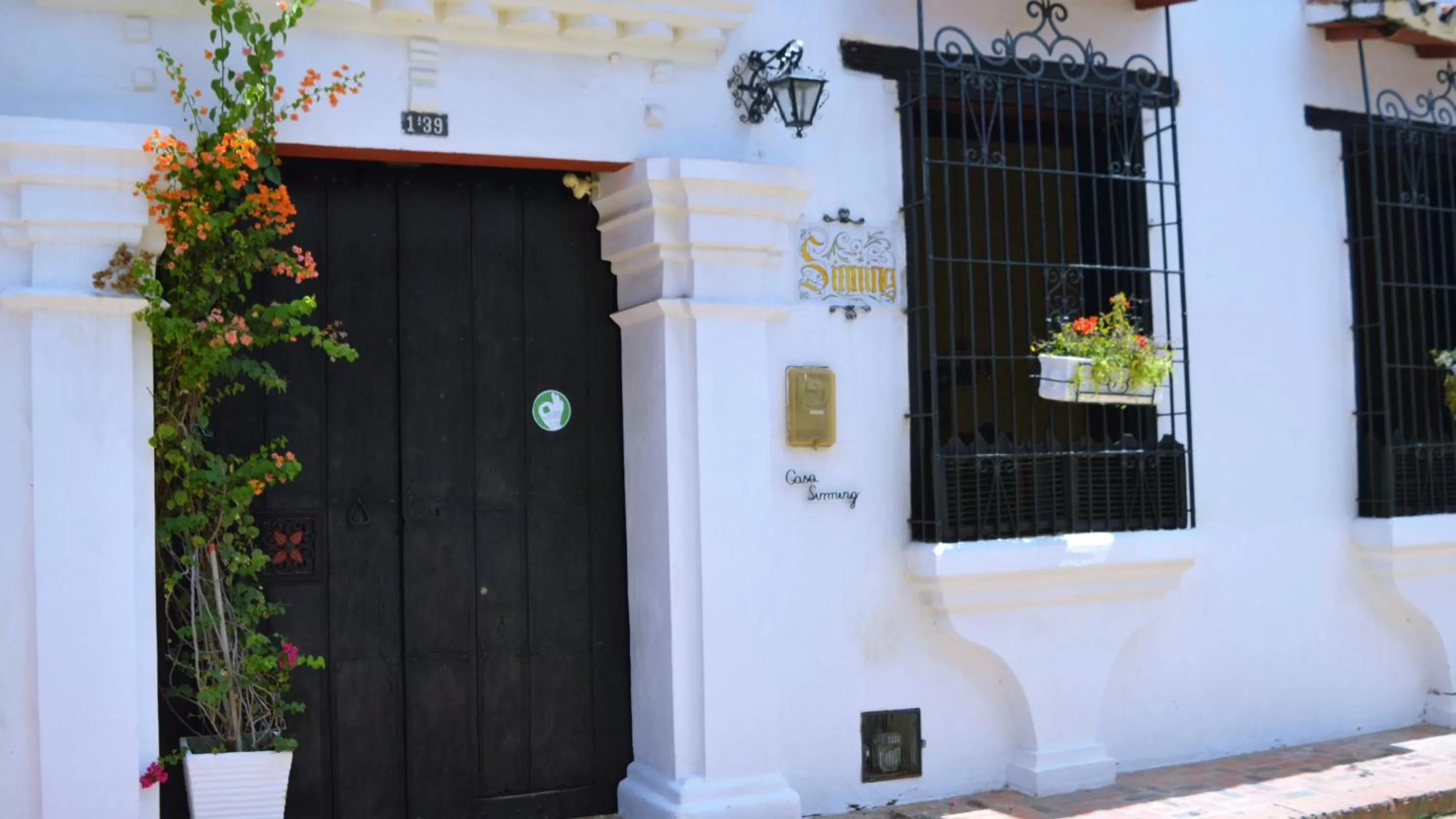 Facade/entrance in CASA SINNING-año1637