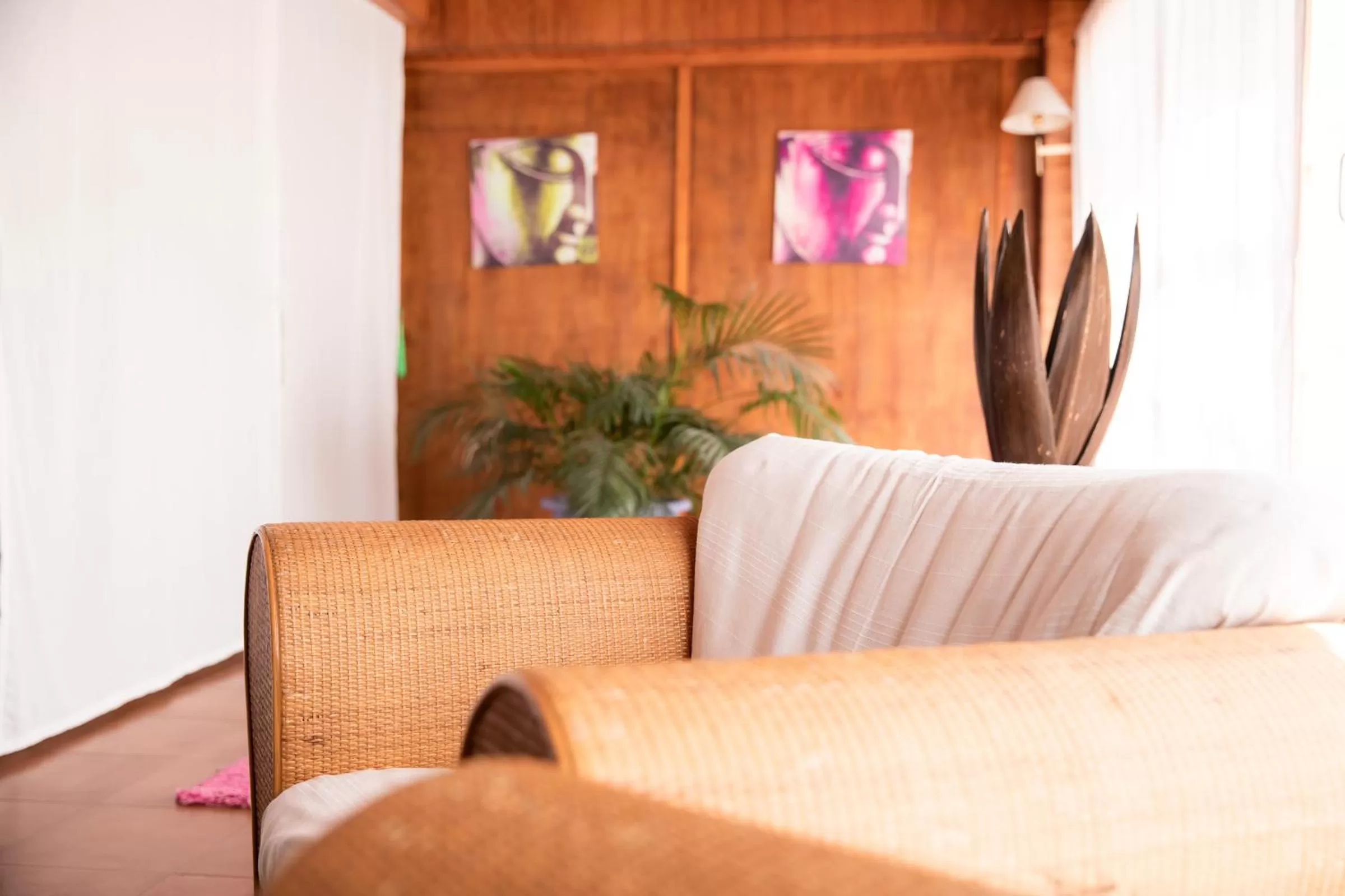 Seating area, Bed in Fuentepark Apartments