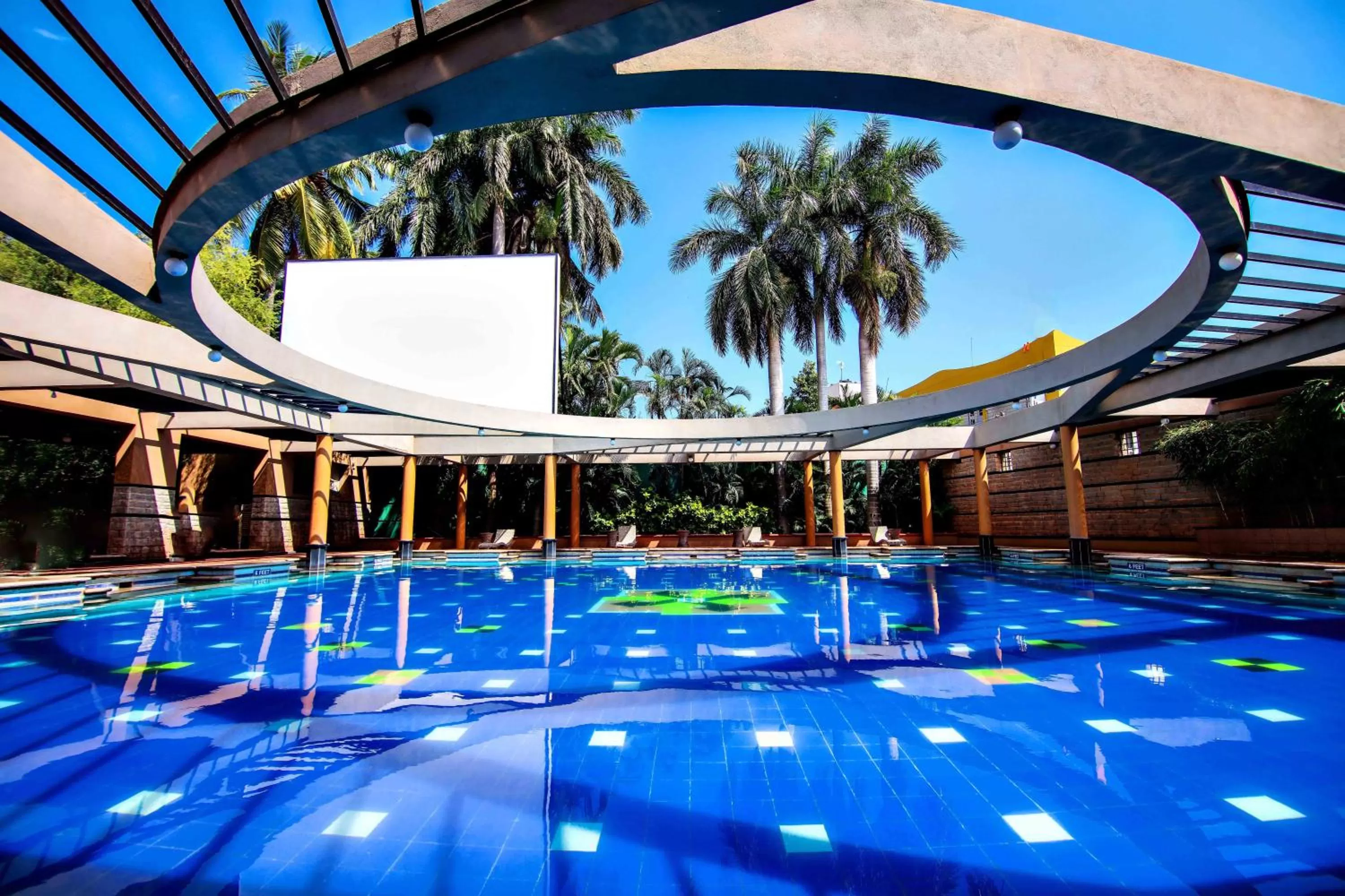 Swimming pool in Malligi,Hampi