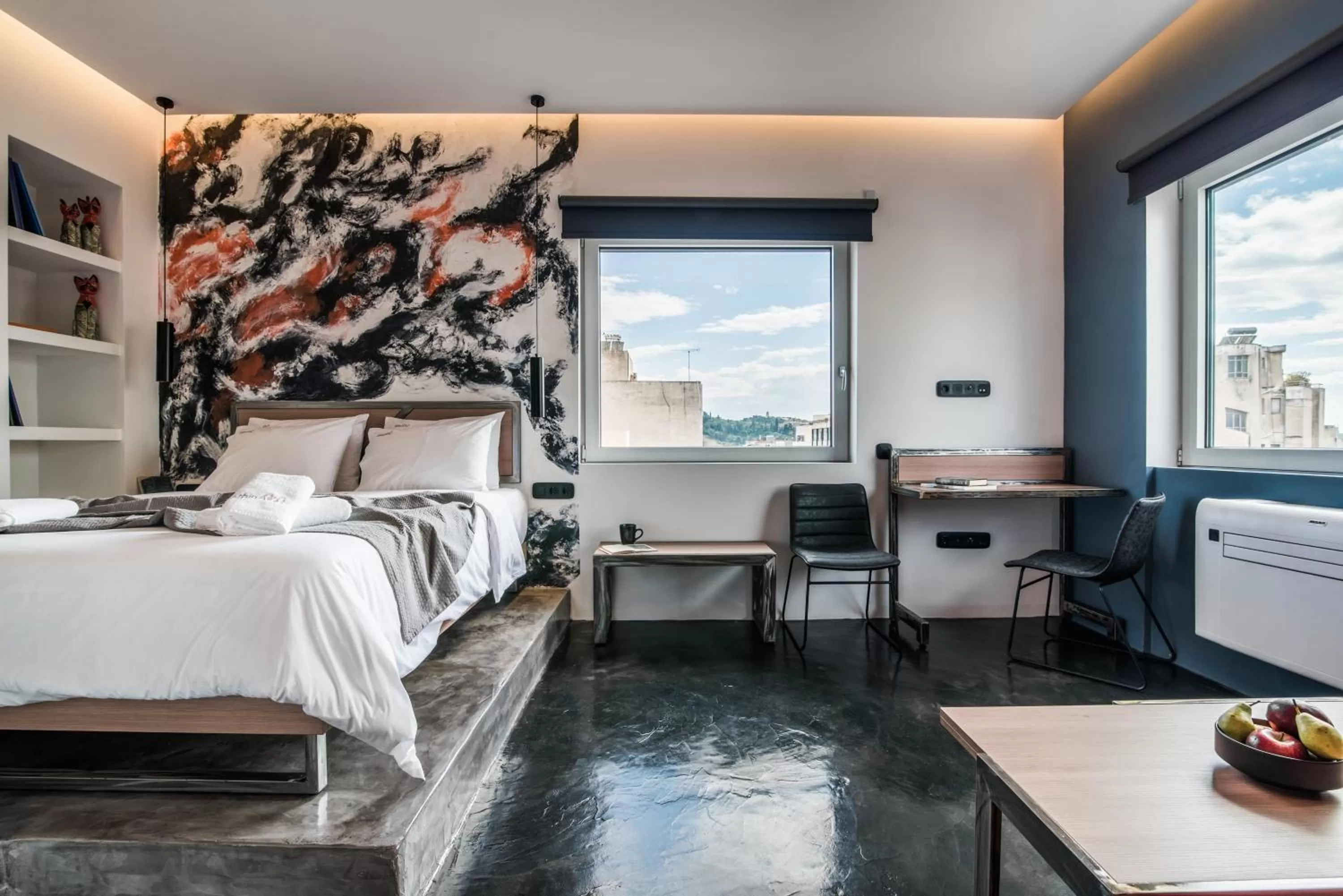 Bed in AthinA STREETAPARTMENTS