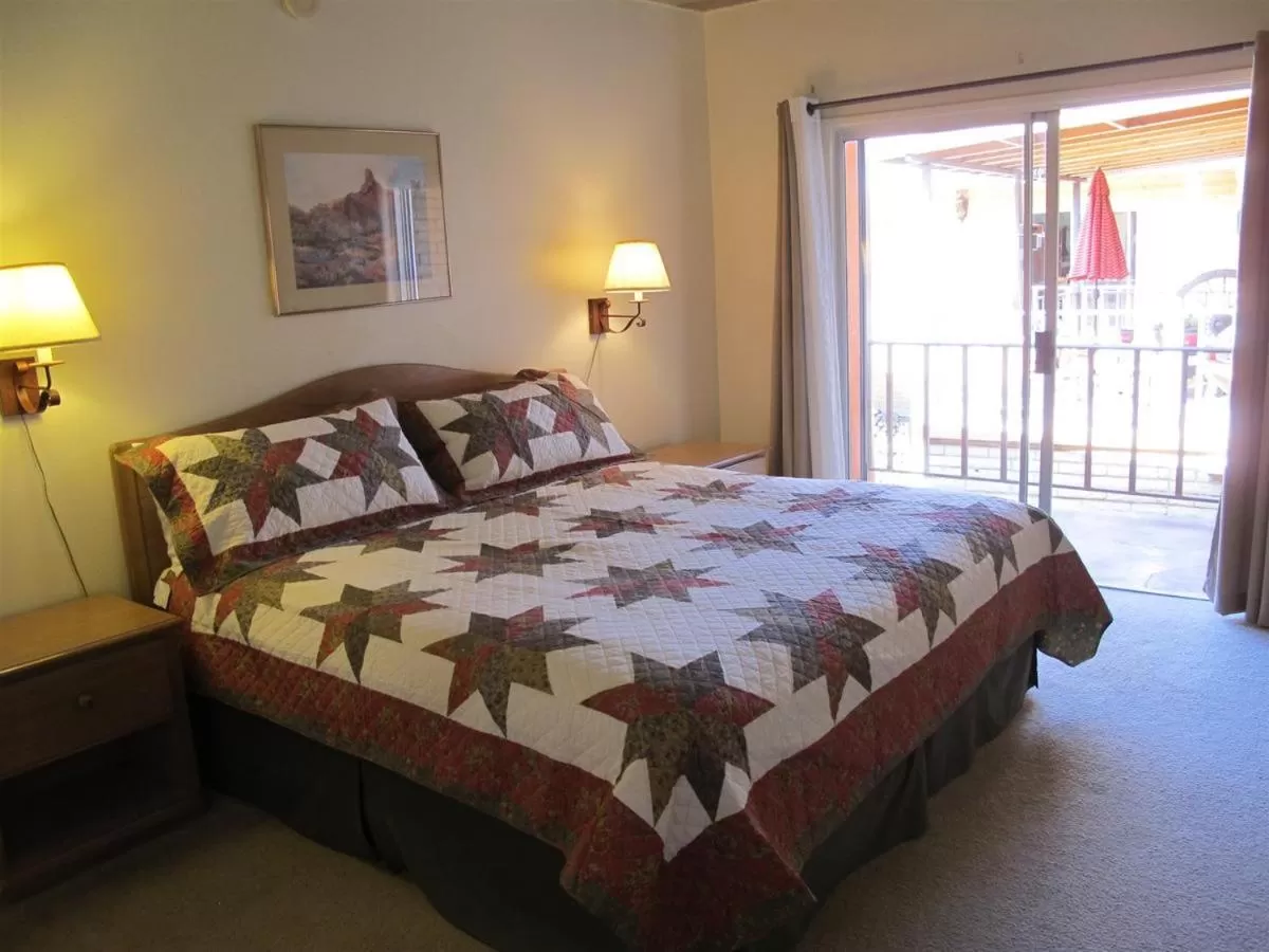 Bed in Stage Stop Inn