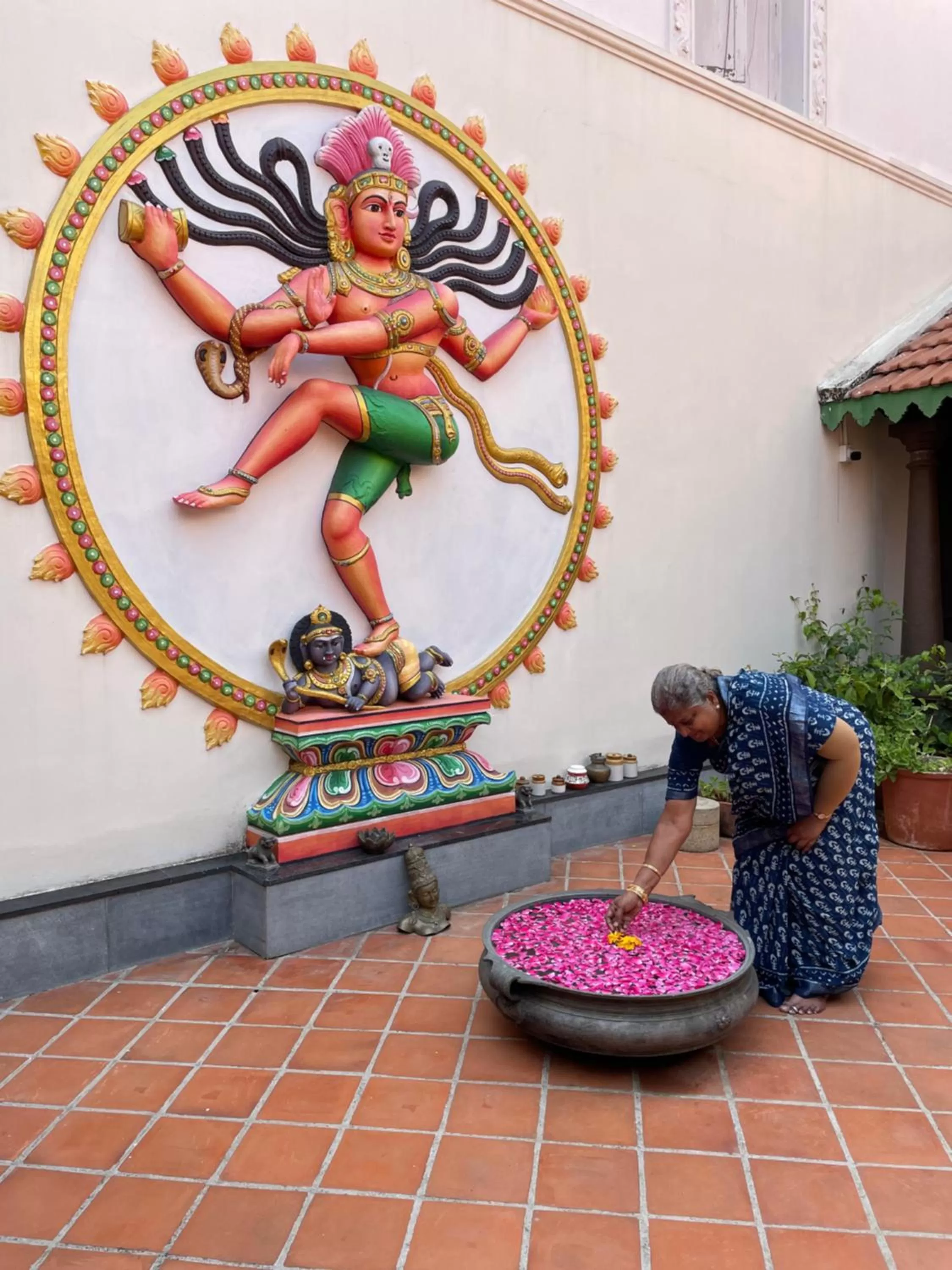 People in Marutham Village Resort