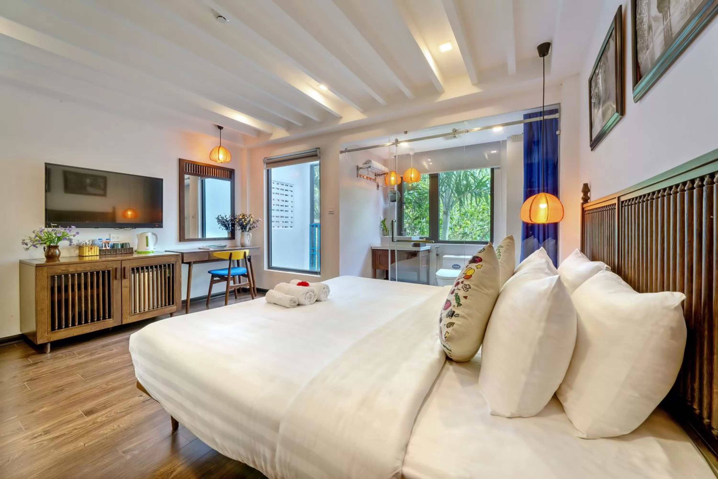 Toilet, Bed in Son Trang Hotel Hoi An