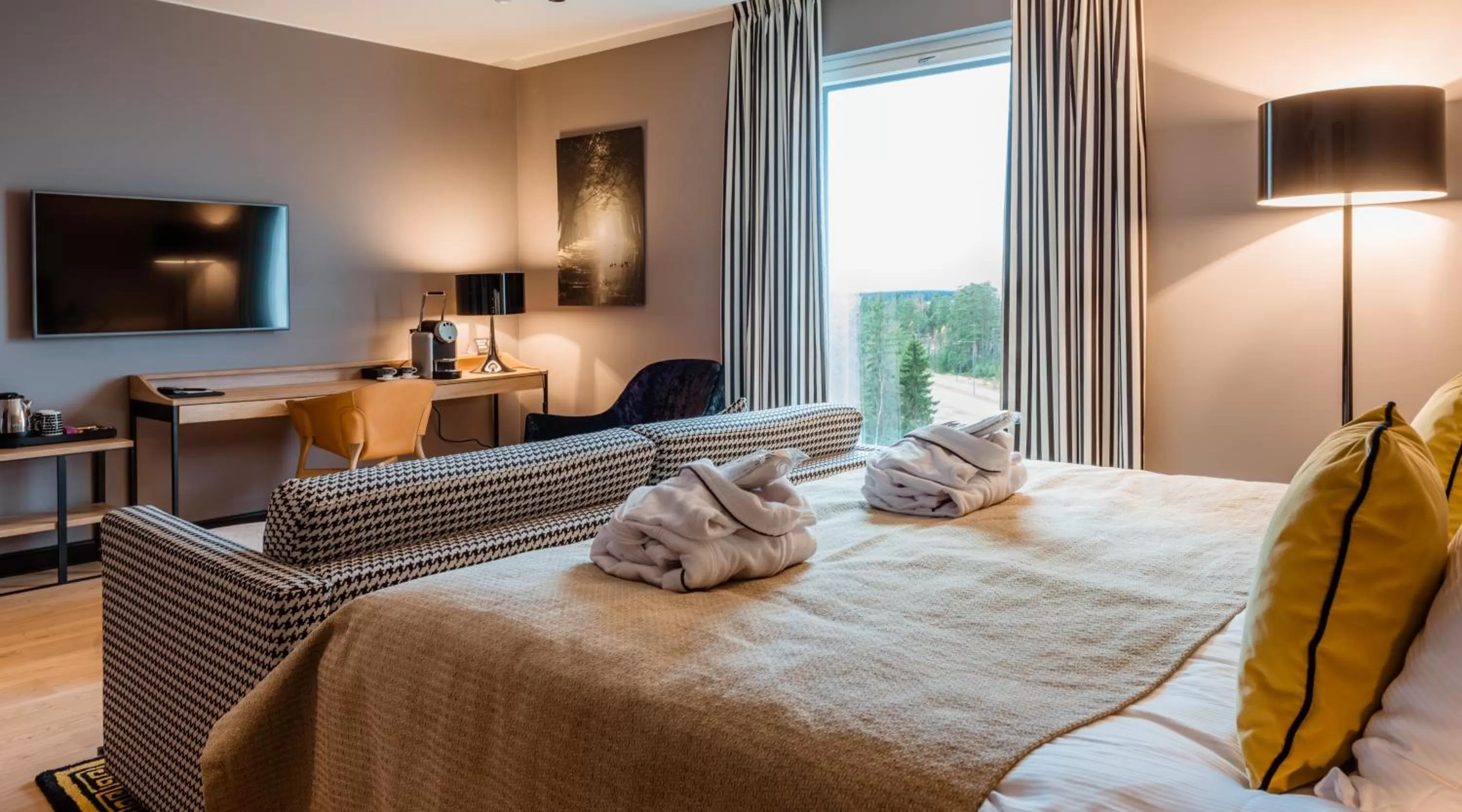 Photo of the whole room, Bed in Clarion Hotel Aviapolis