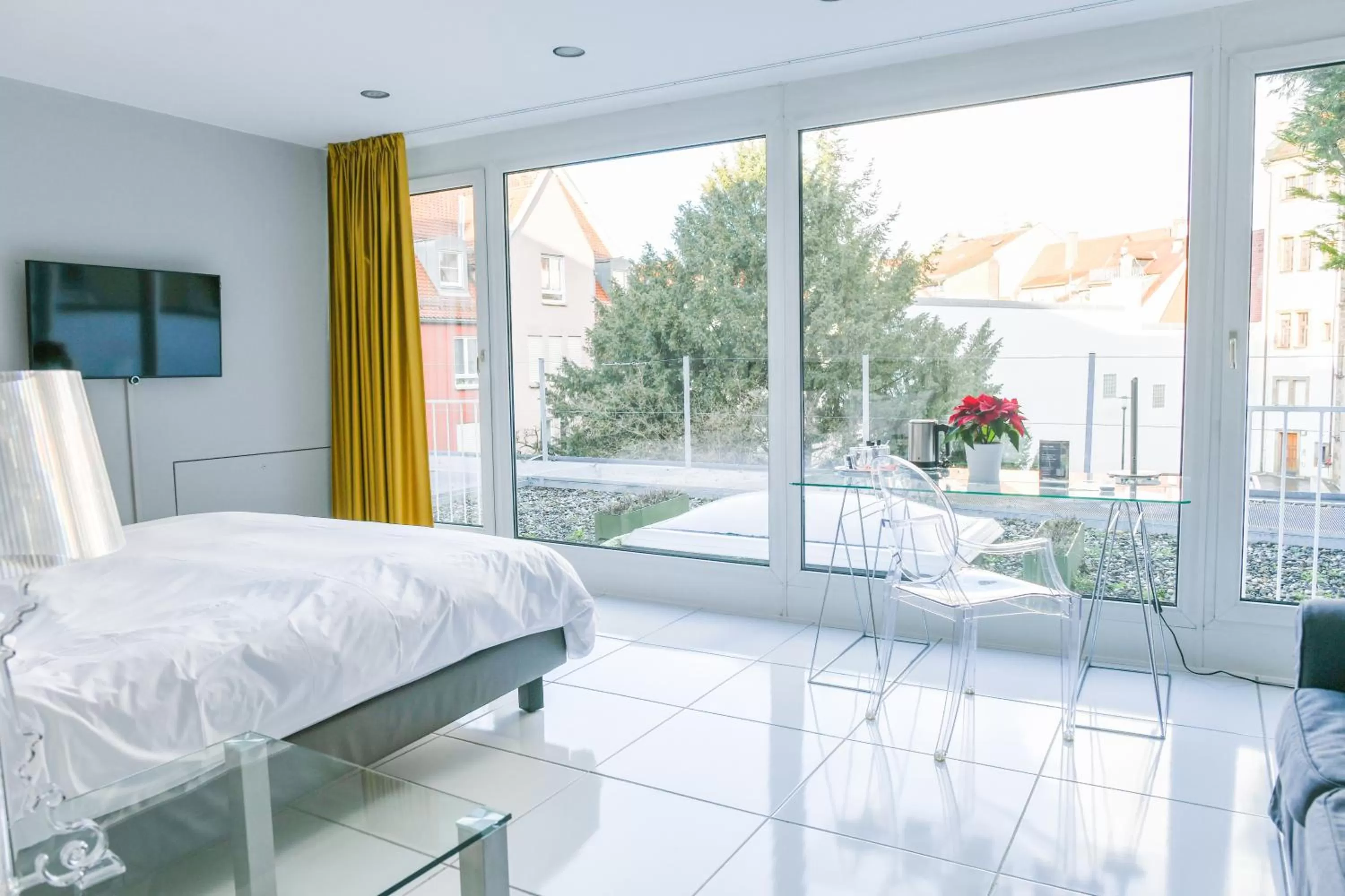 City view, Bed in Hotel Bamberger Hof Bellevue