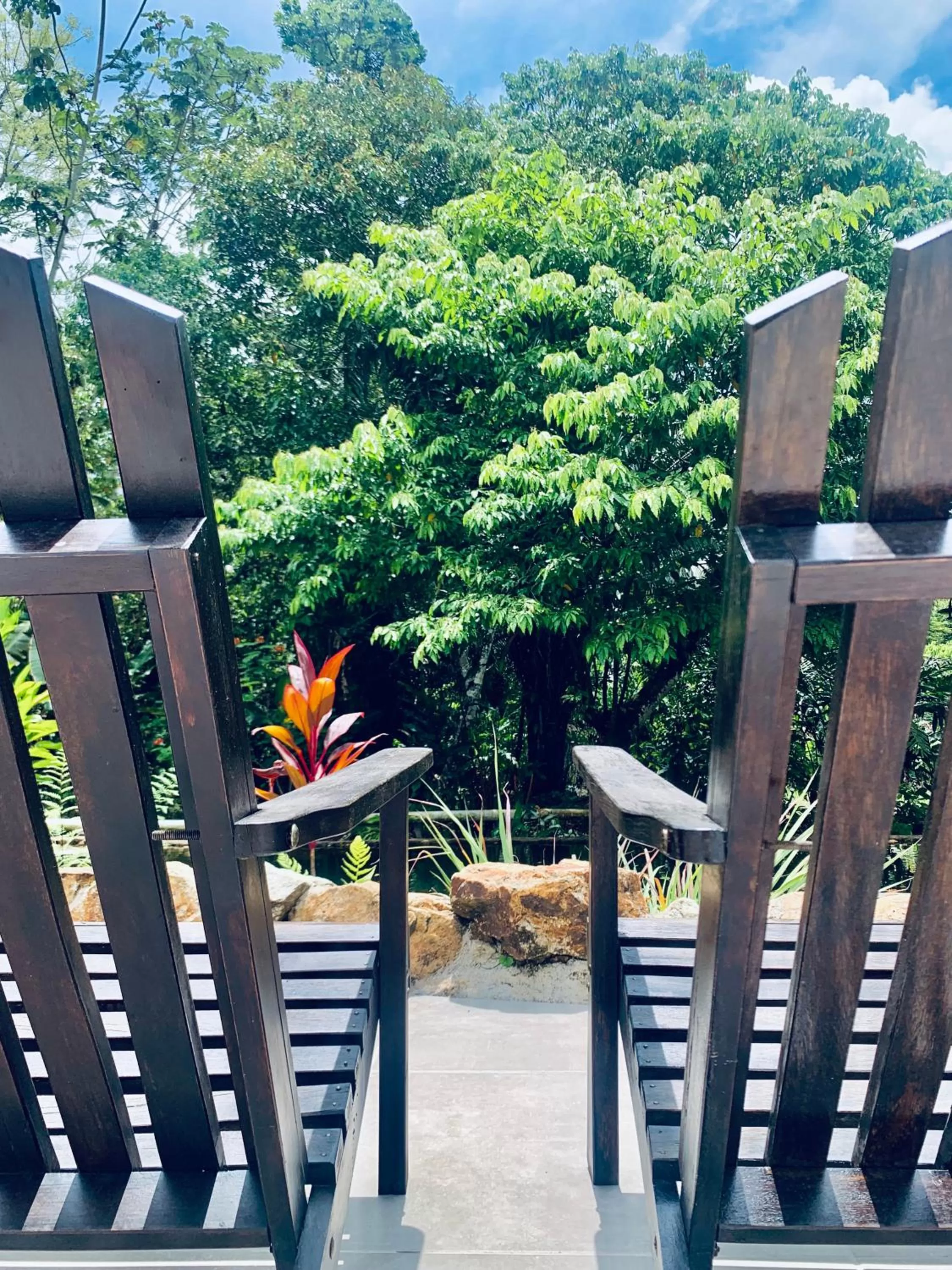 Pool view, Garden in Sattva Land