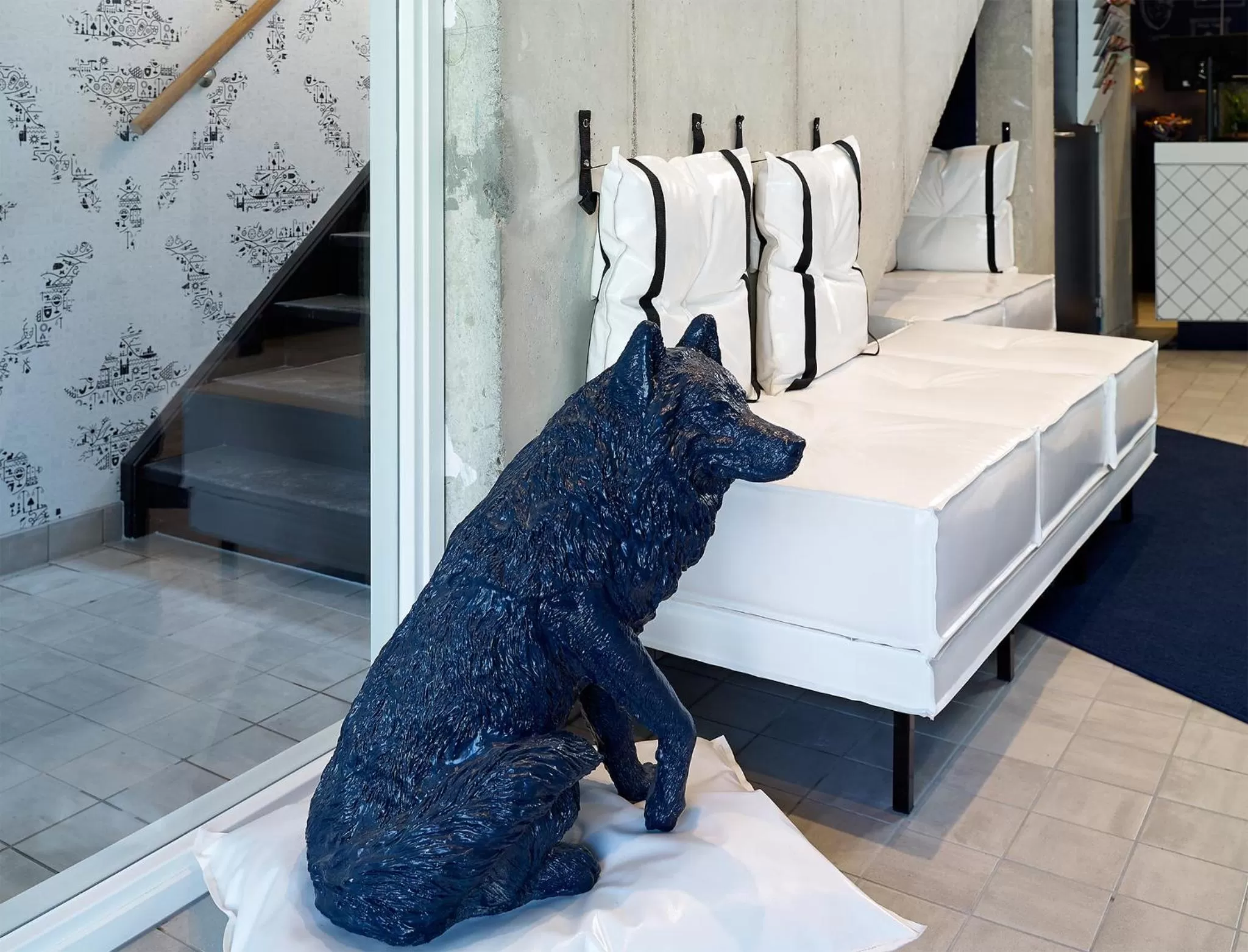 Decorative detail, Bed in Kaboom Maastricht