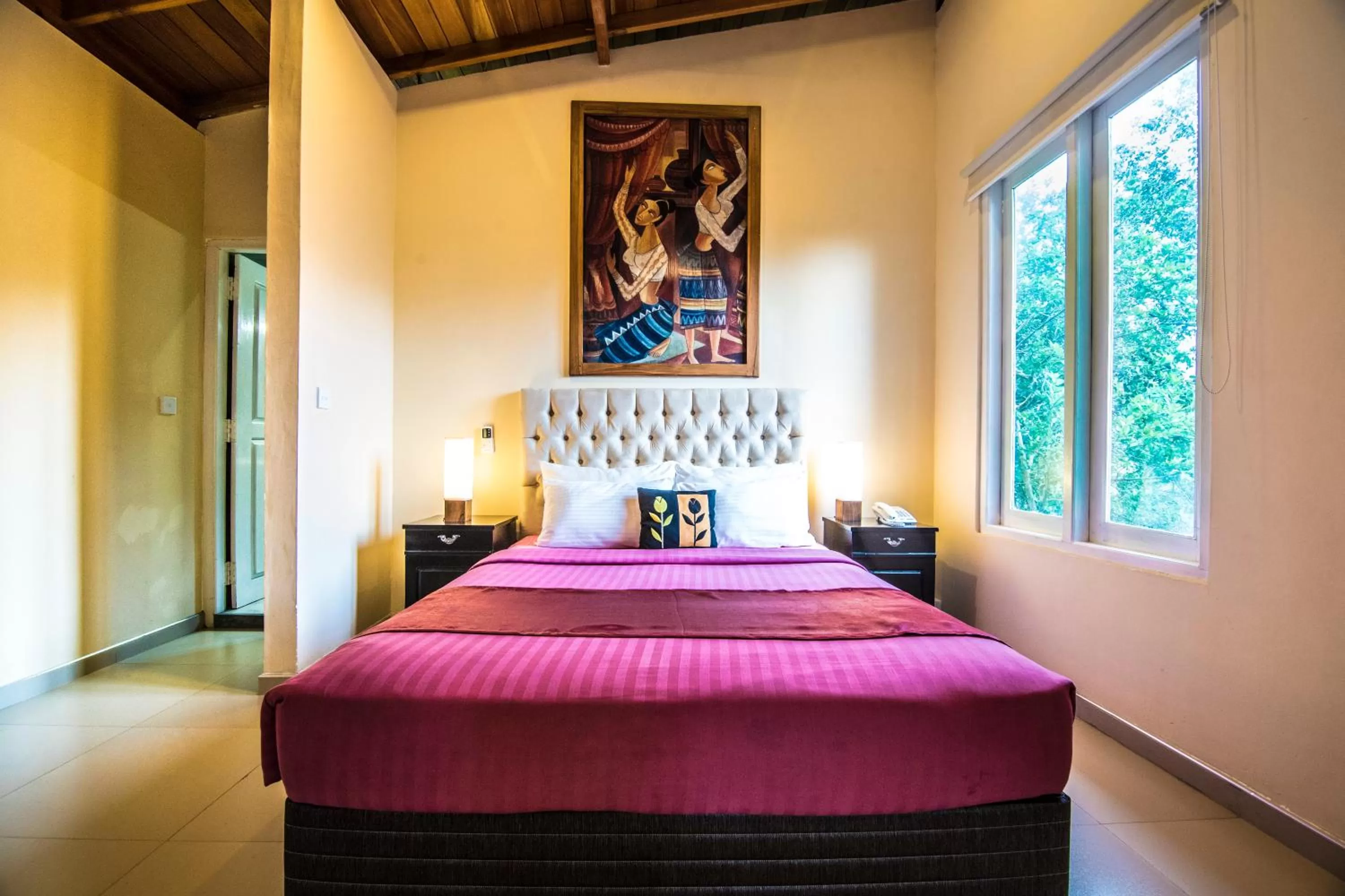 Bed in Ella Planters Bungalow