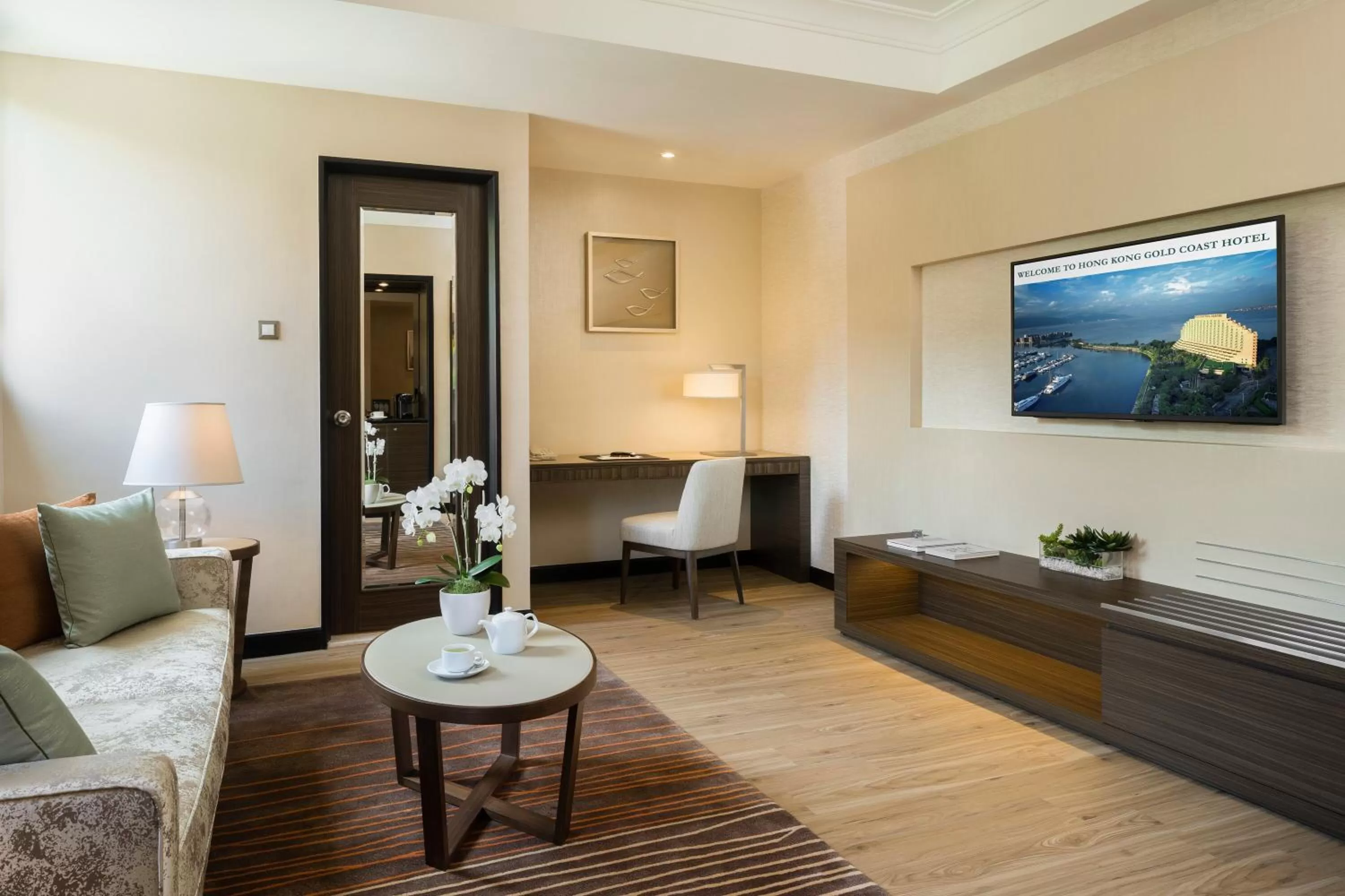 Seating area in Hong Kong Gold Coast Hotel