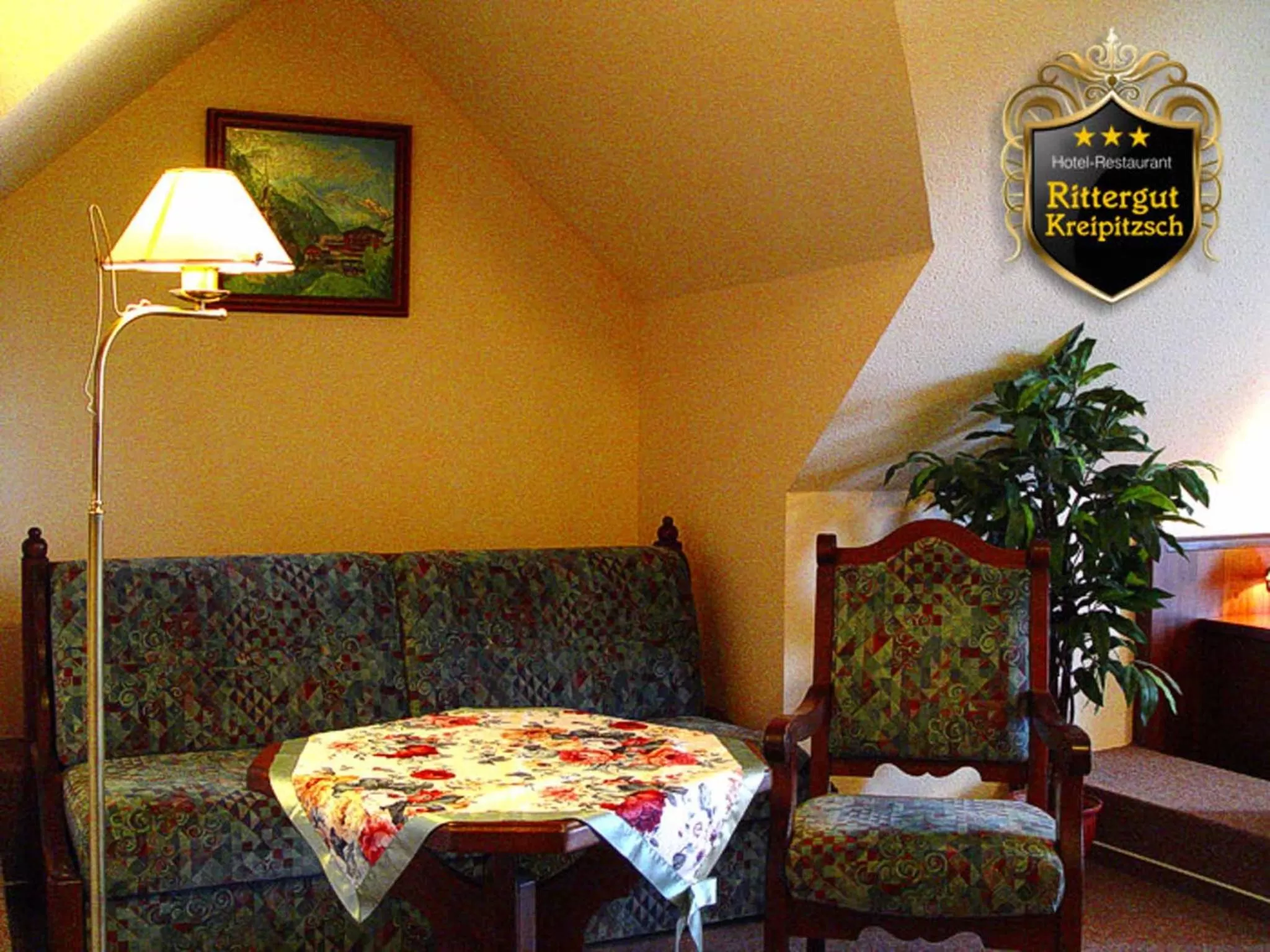 Seating area in Hotel und Restaurant Rittergut Kreipitzsch