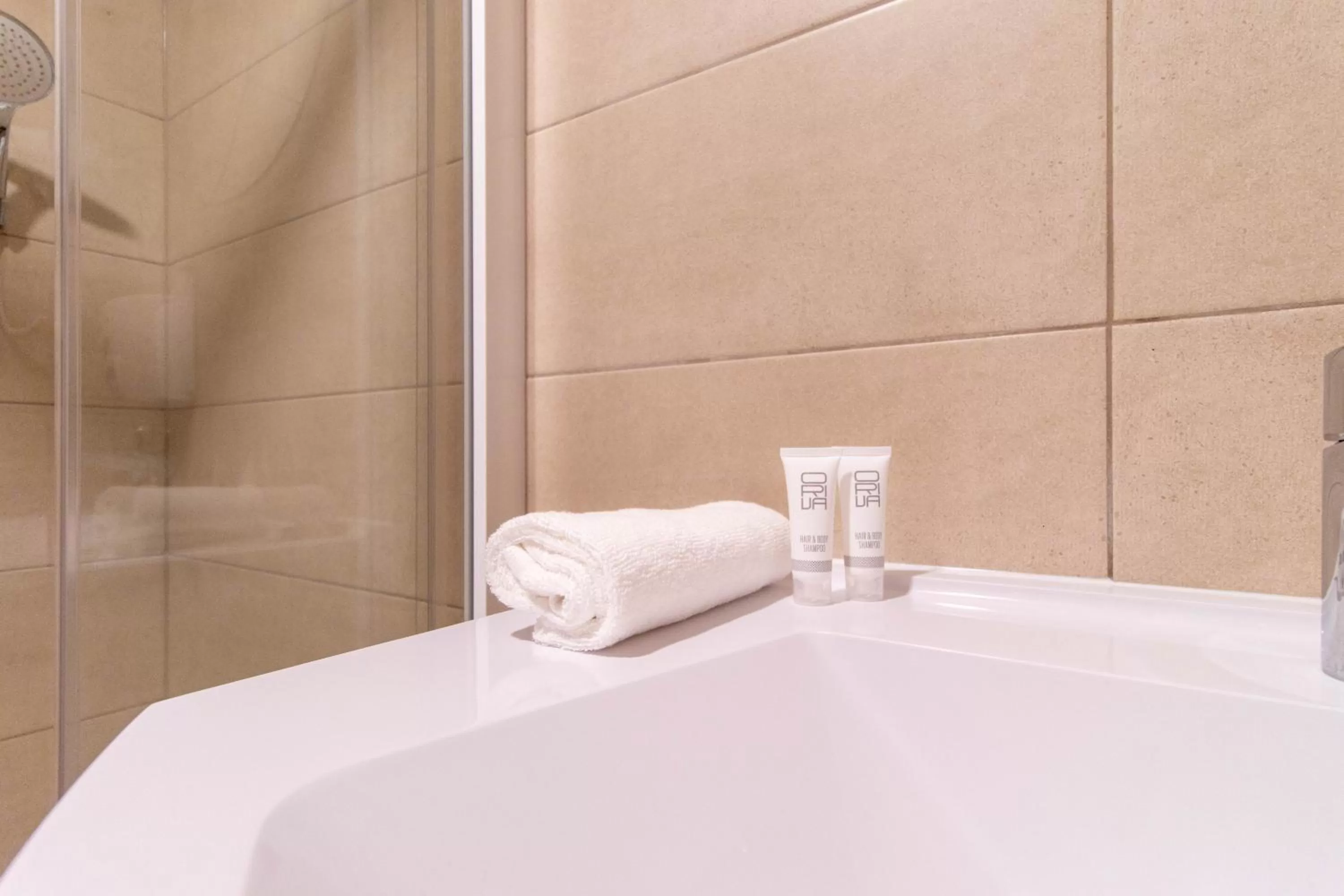 Bathroom in Dzukija Hotel