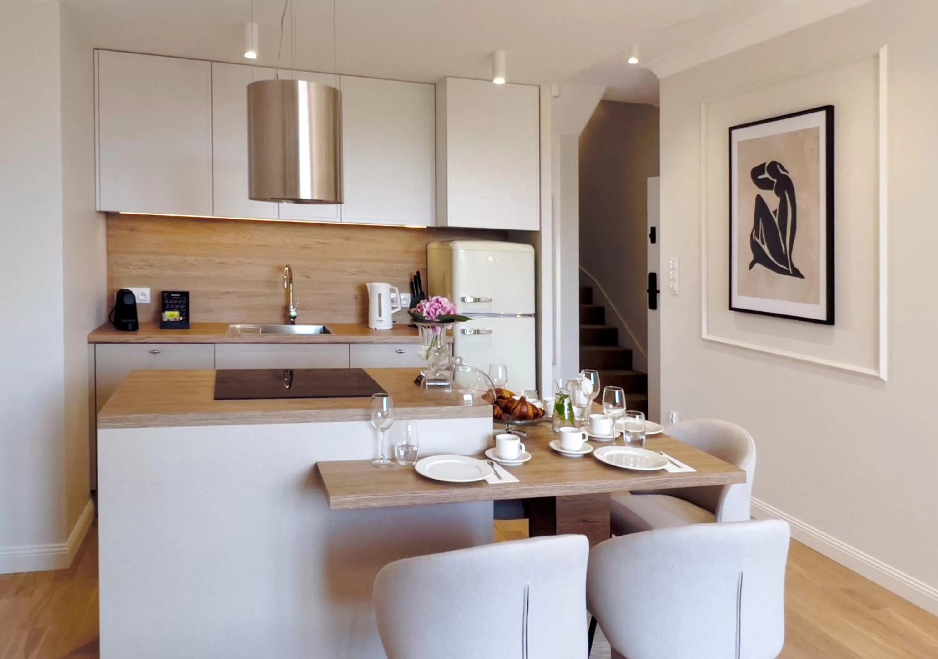 Kitchen or kitchenette in Kurkowa Apartments