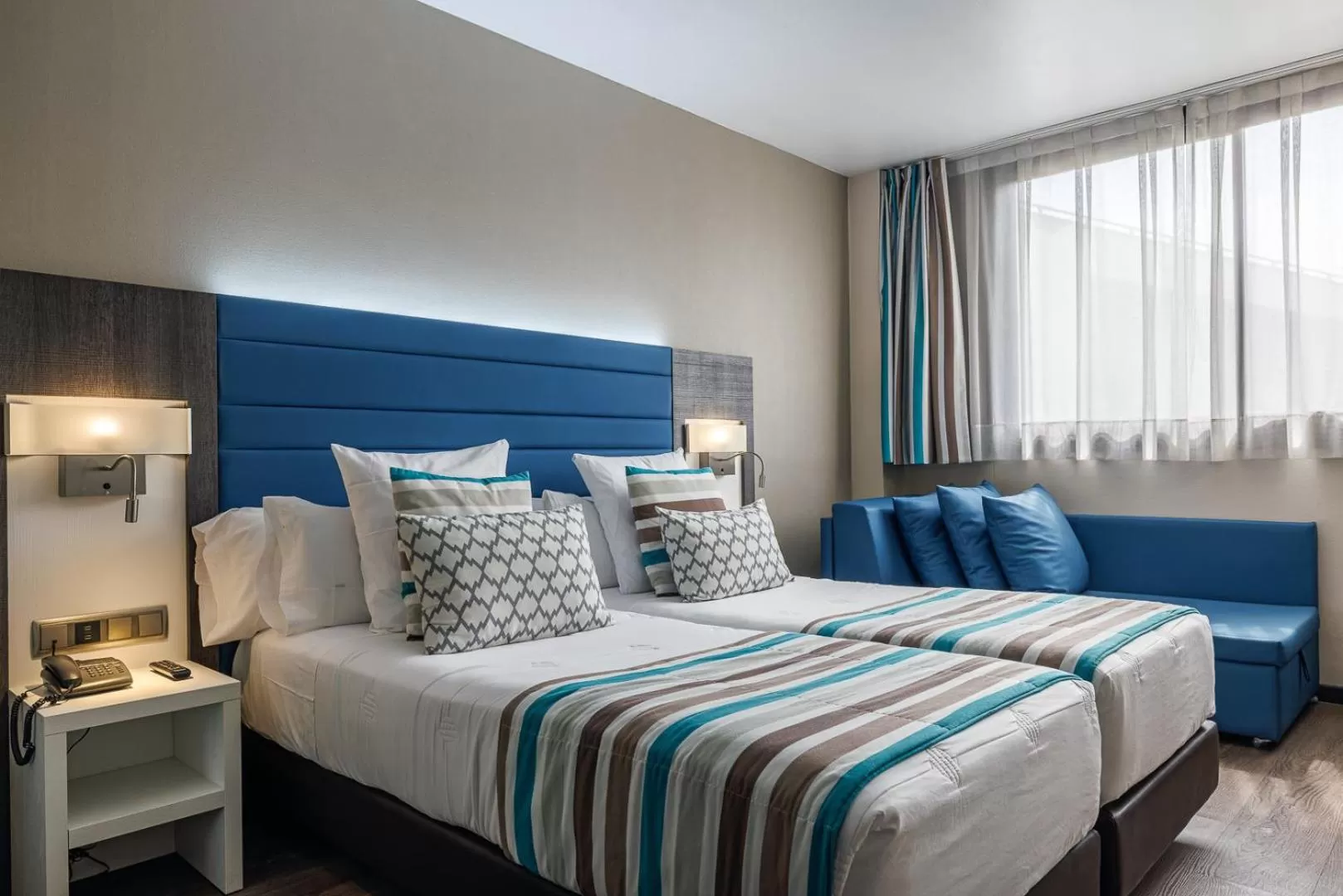 Bed in Hotel Ronda Lesseps