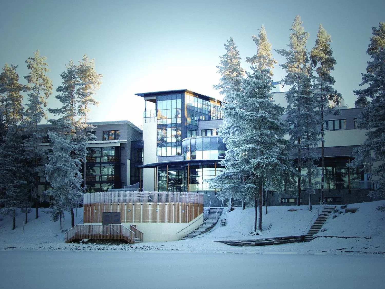 Property building, Winter in Kuortaneen Urheiluopisto
