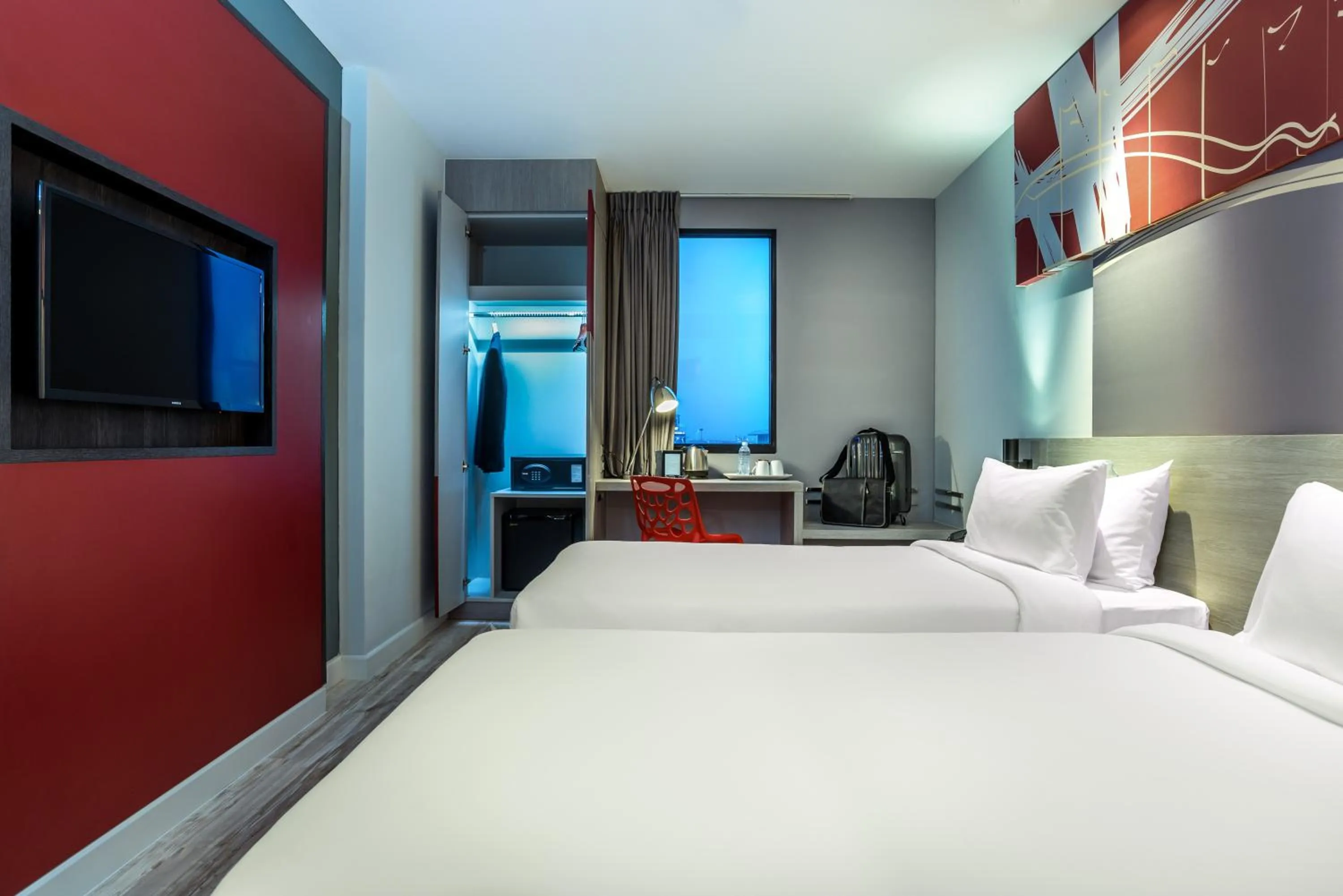 Bedroom, Bed in ibis Bangkok IMPACT