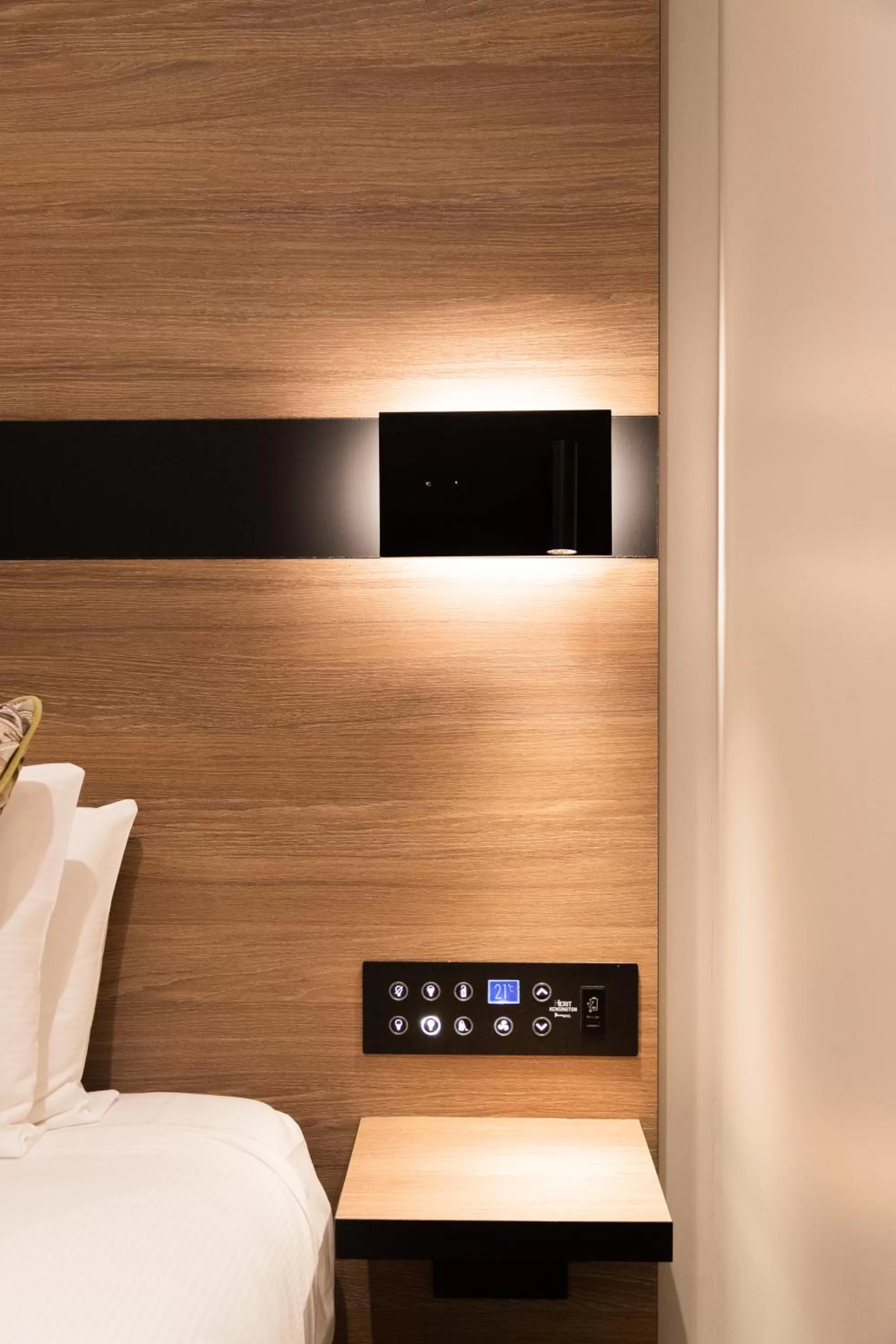 Bed in Merit Kensington Hotel