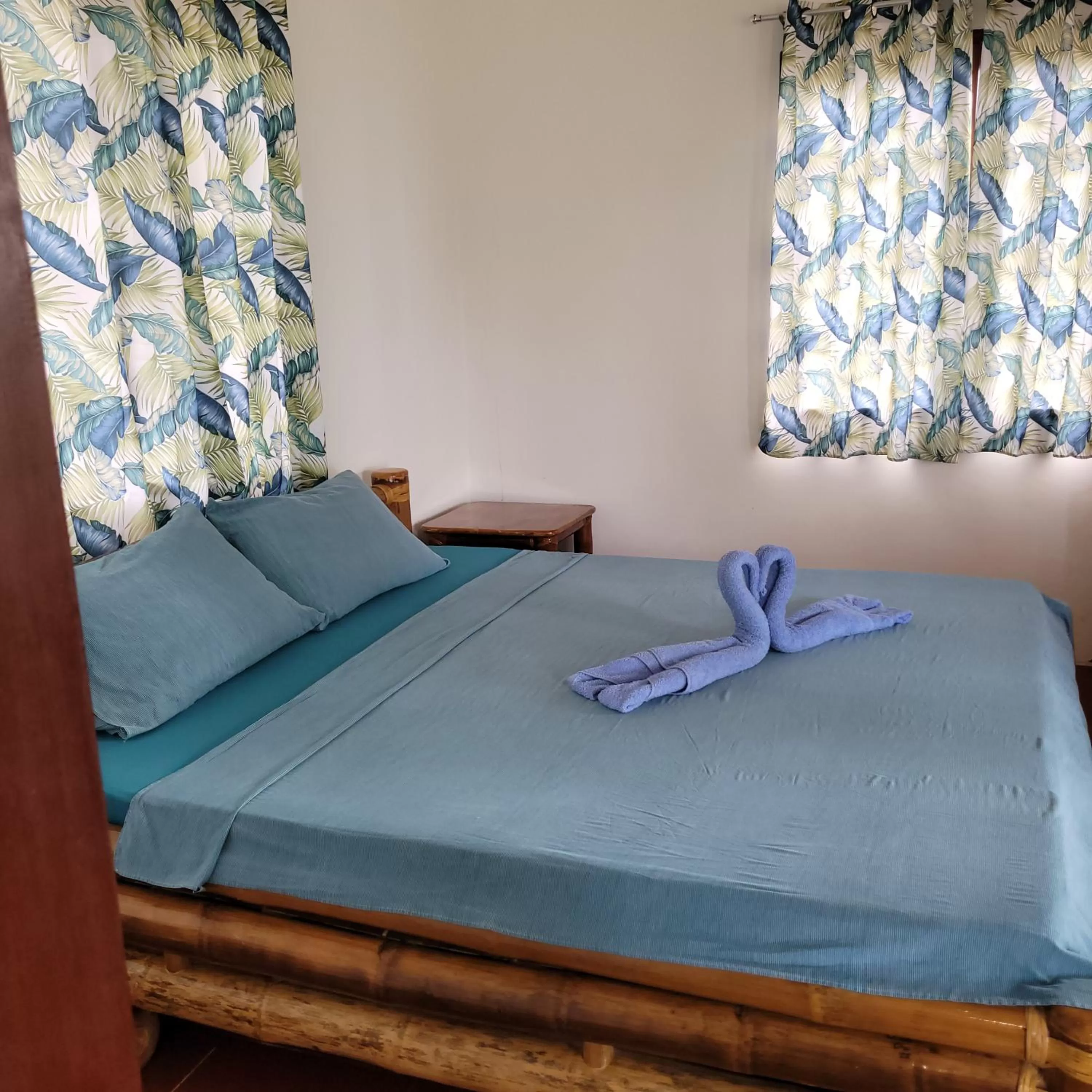 Bed in Tauig Beach Resort