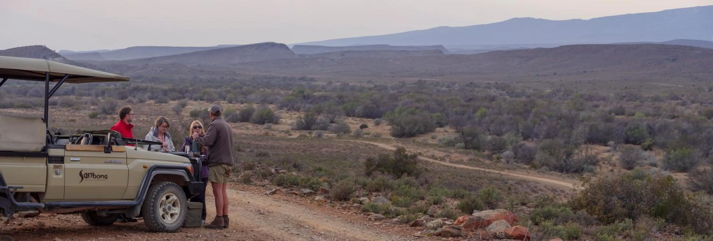 Natural landscape in Sanbona Wildlife Reserve