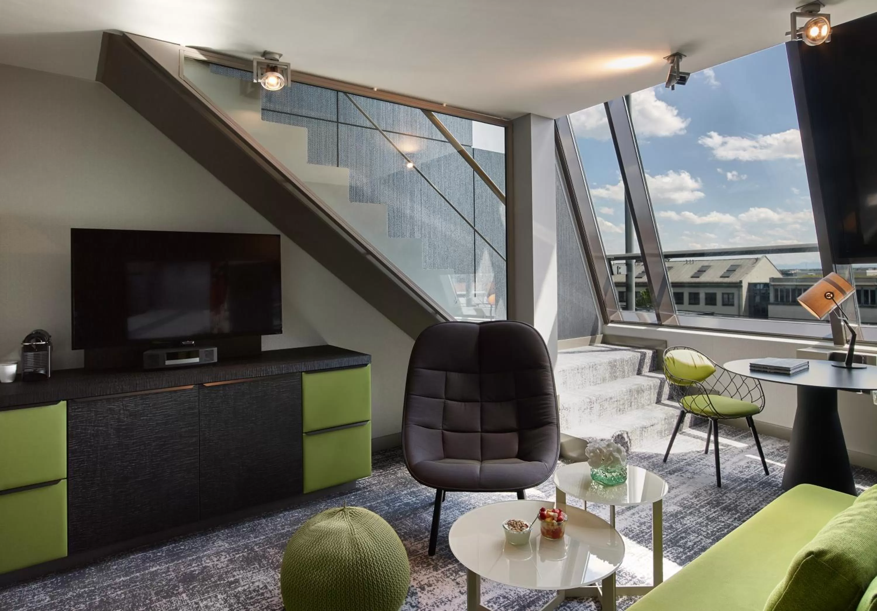 Seating area in Sofitel Munich Bayerpost