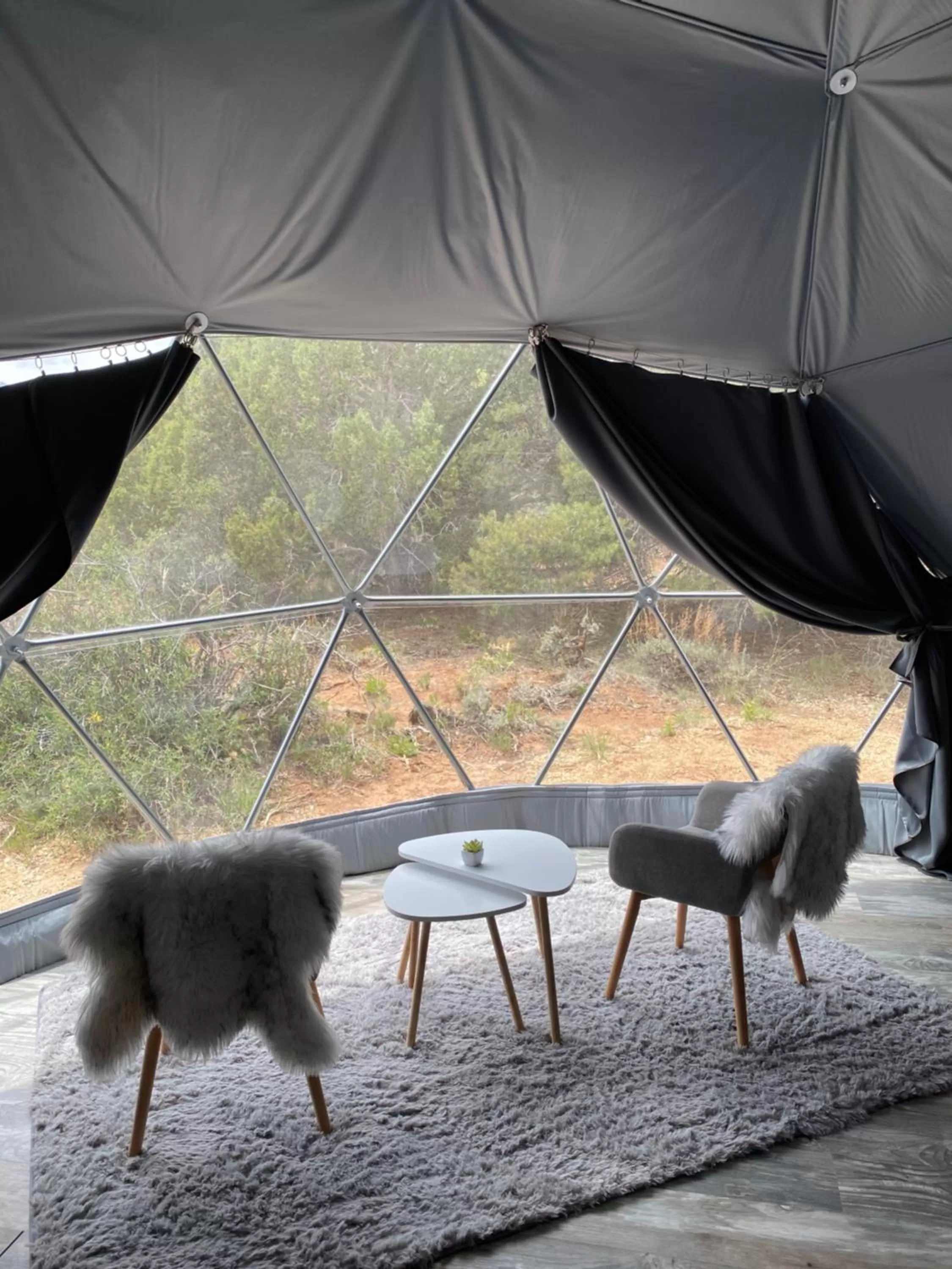 Seating area in Blue Mountain Domes - The WOW Experience