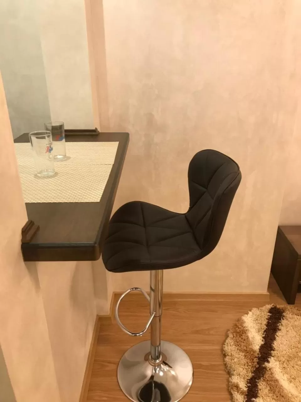 Seating Area in Red Stone