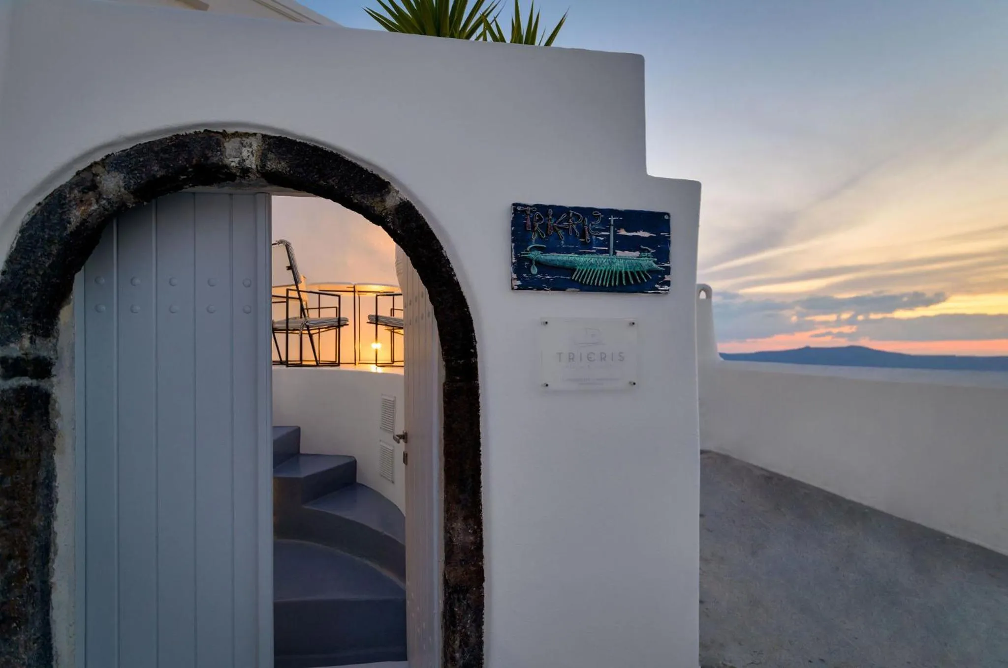 Facade/entrance in Trieris Villa & Suites