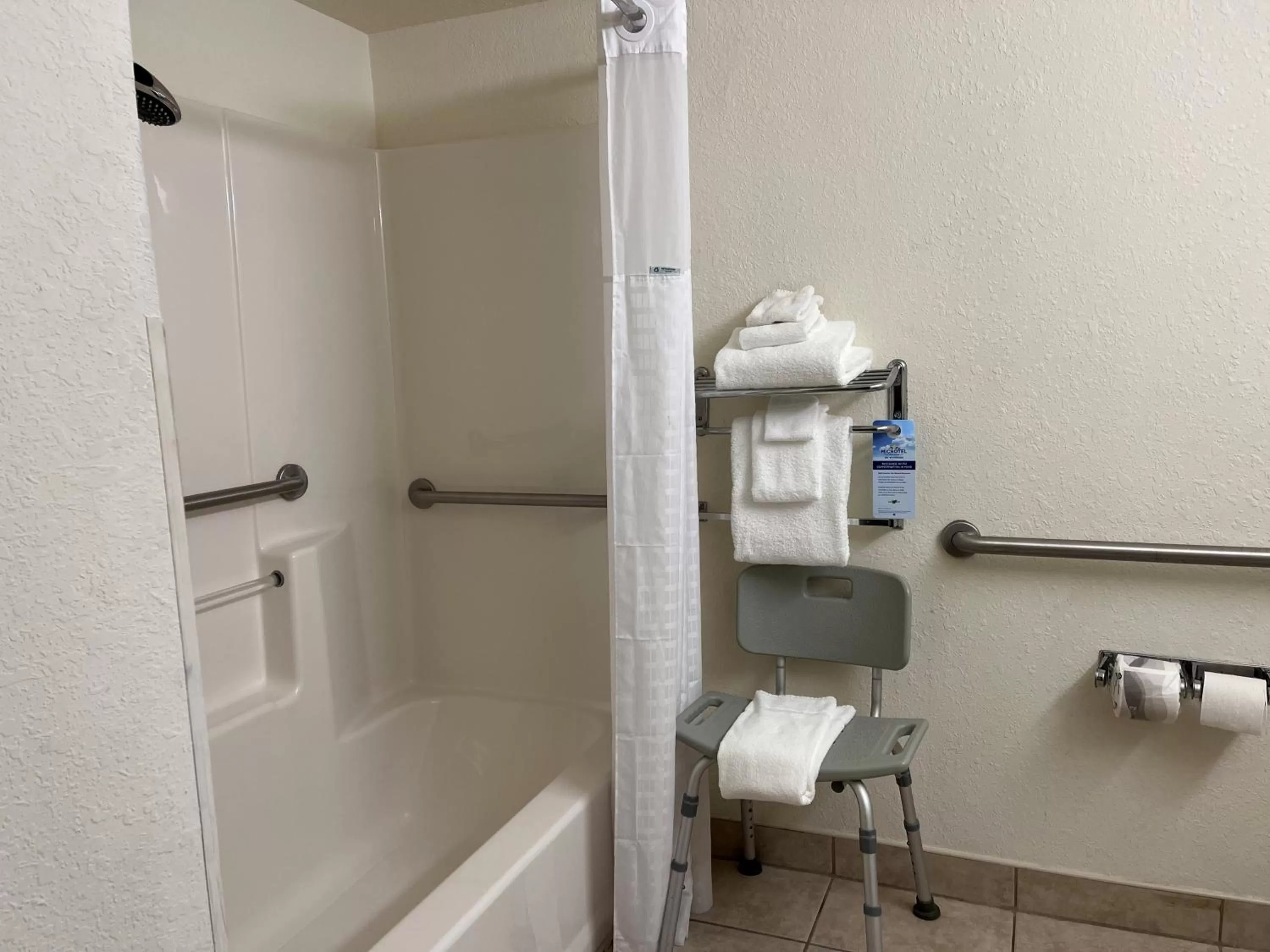 Shower in Microtel Inn and Suites by Wyndham - Lady Lake/ The Villages