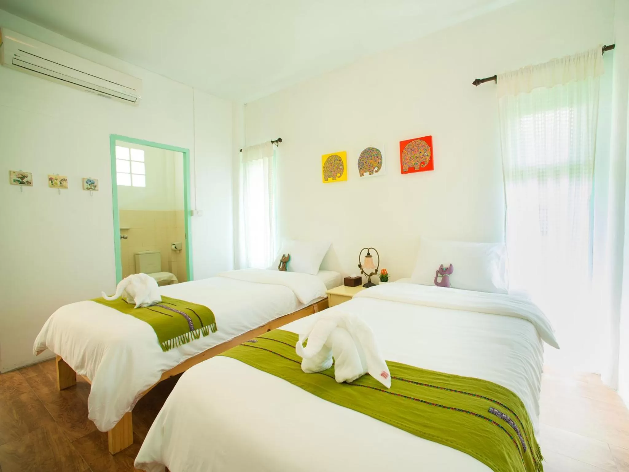 Bedroom, Bed in Baan Chokdee Pai Resort