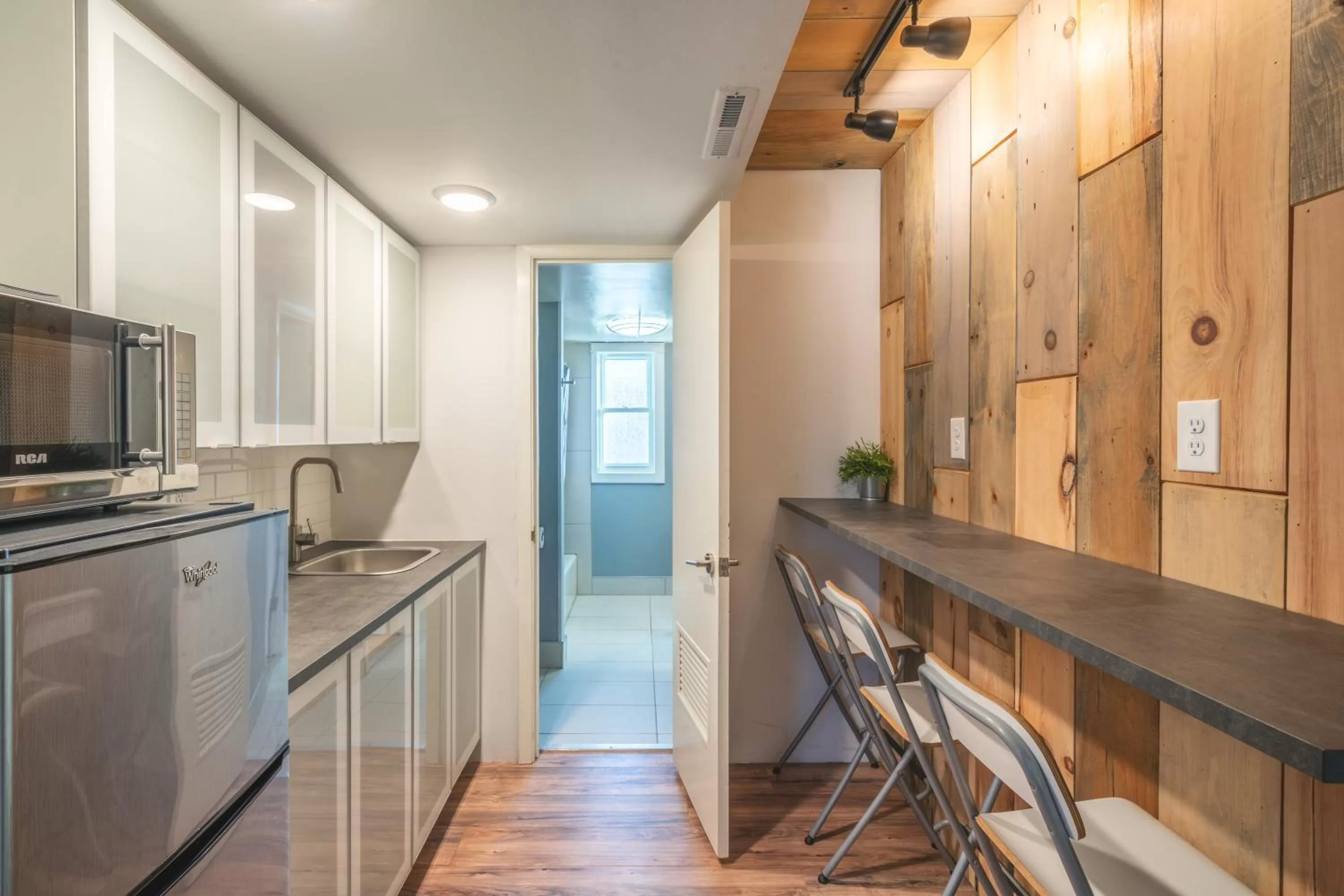 Kitchen or kitchenette in Hotel Rapids