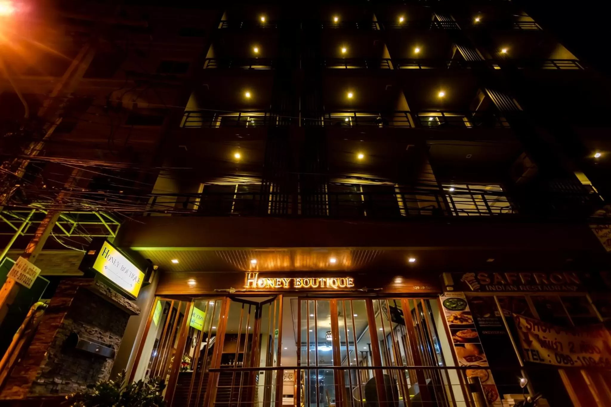 Property building in Honey Boutique Hotel