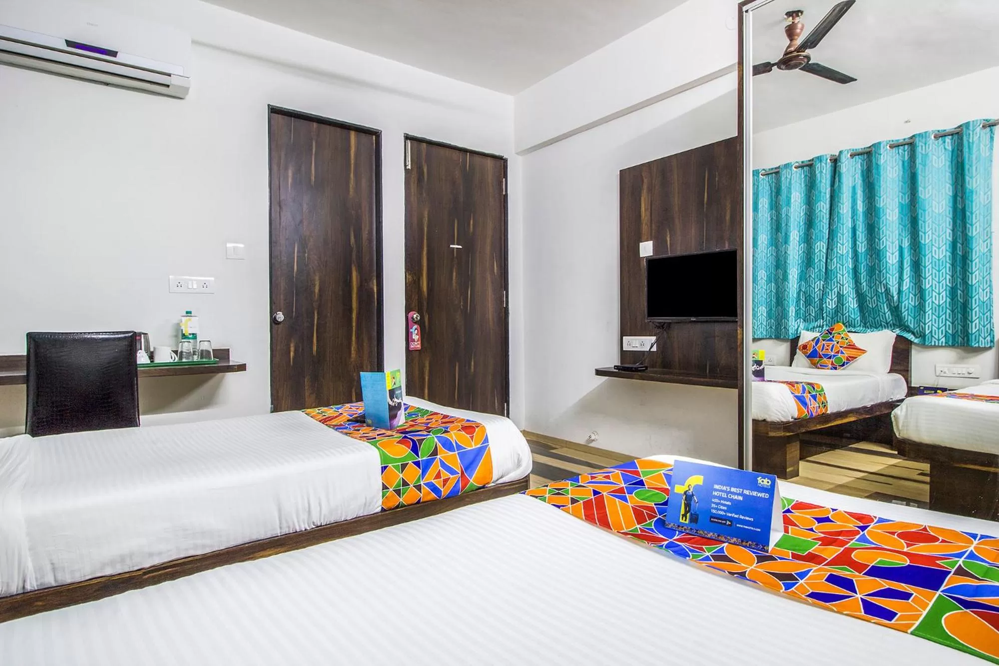 Bedroom, Bed in FabHotel Pruthamesh Pride