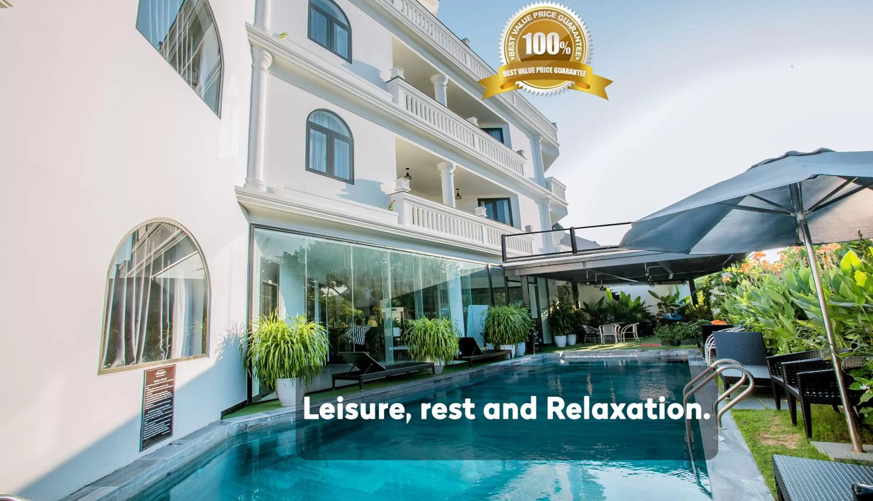 Swimming pool in Hoianation Villas Hotel