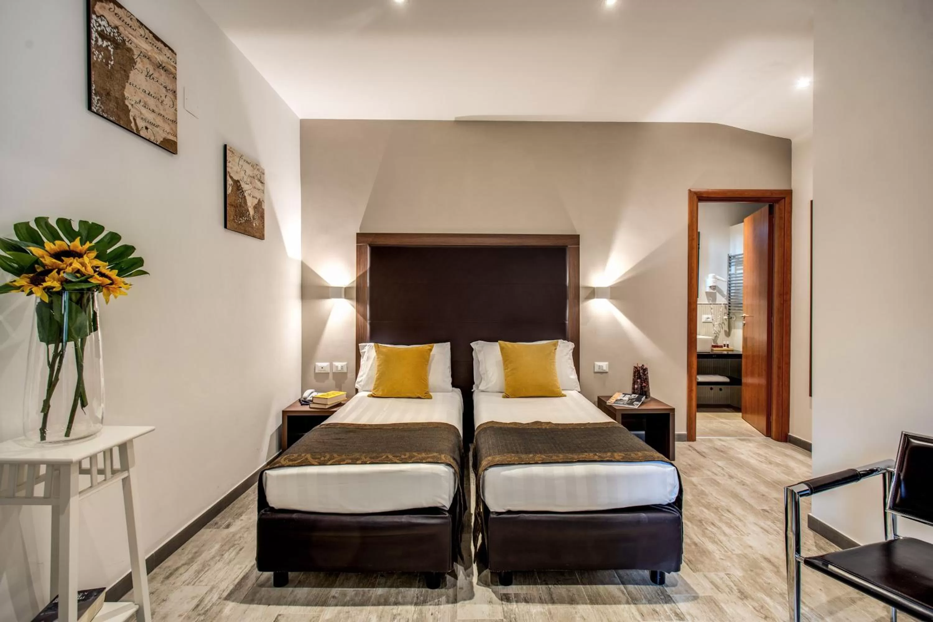 Photo of the whole room, Bed in Rome Garden Hotel