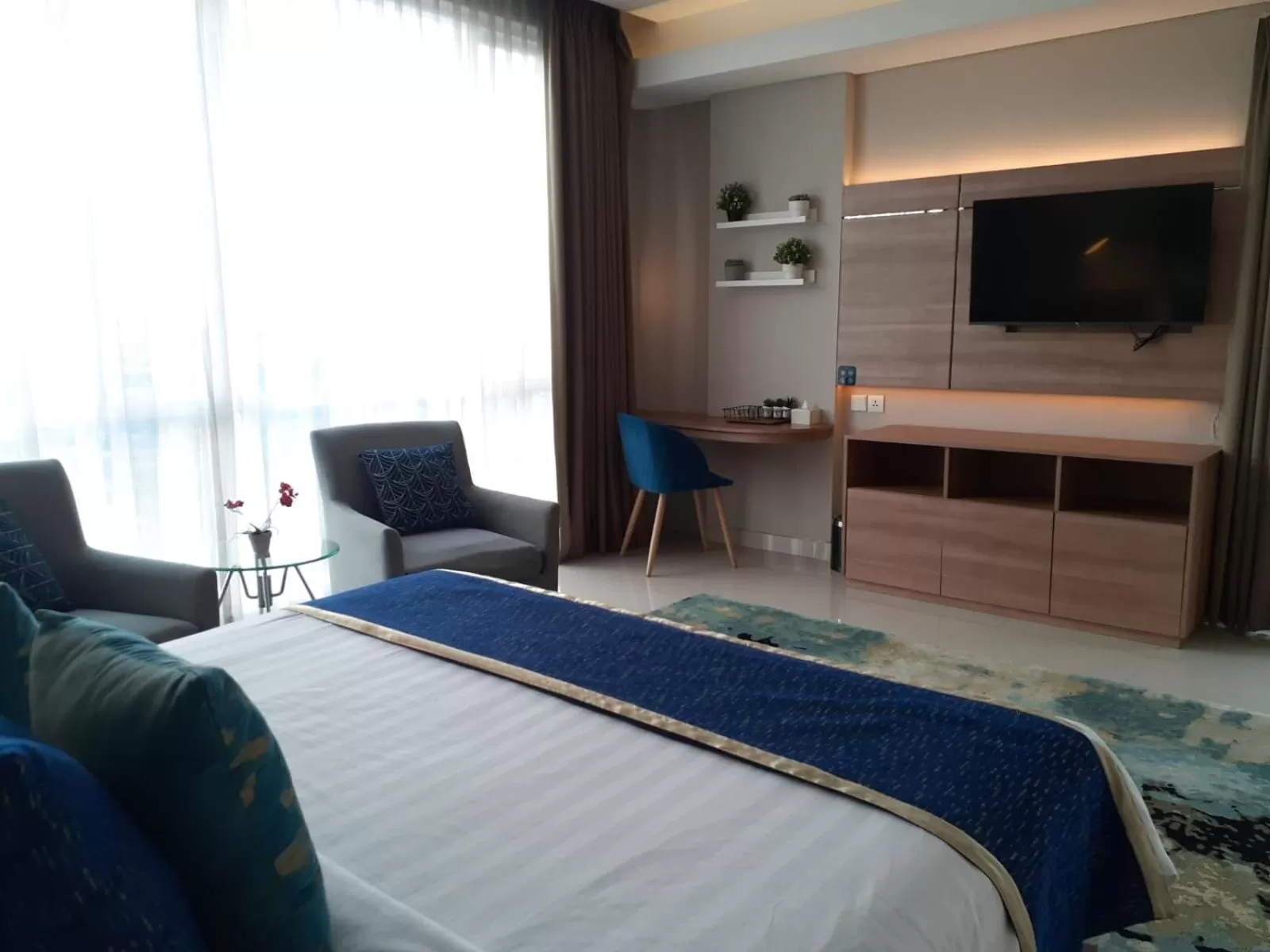 Bedroom, Bed in Antero Hotel Jababeka Cikarang