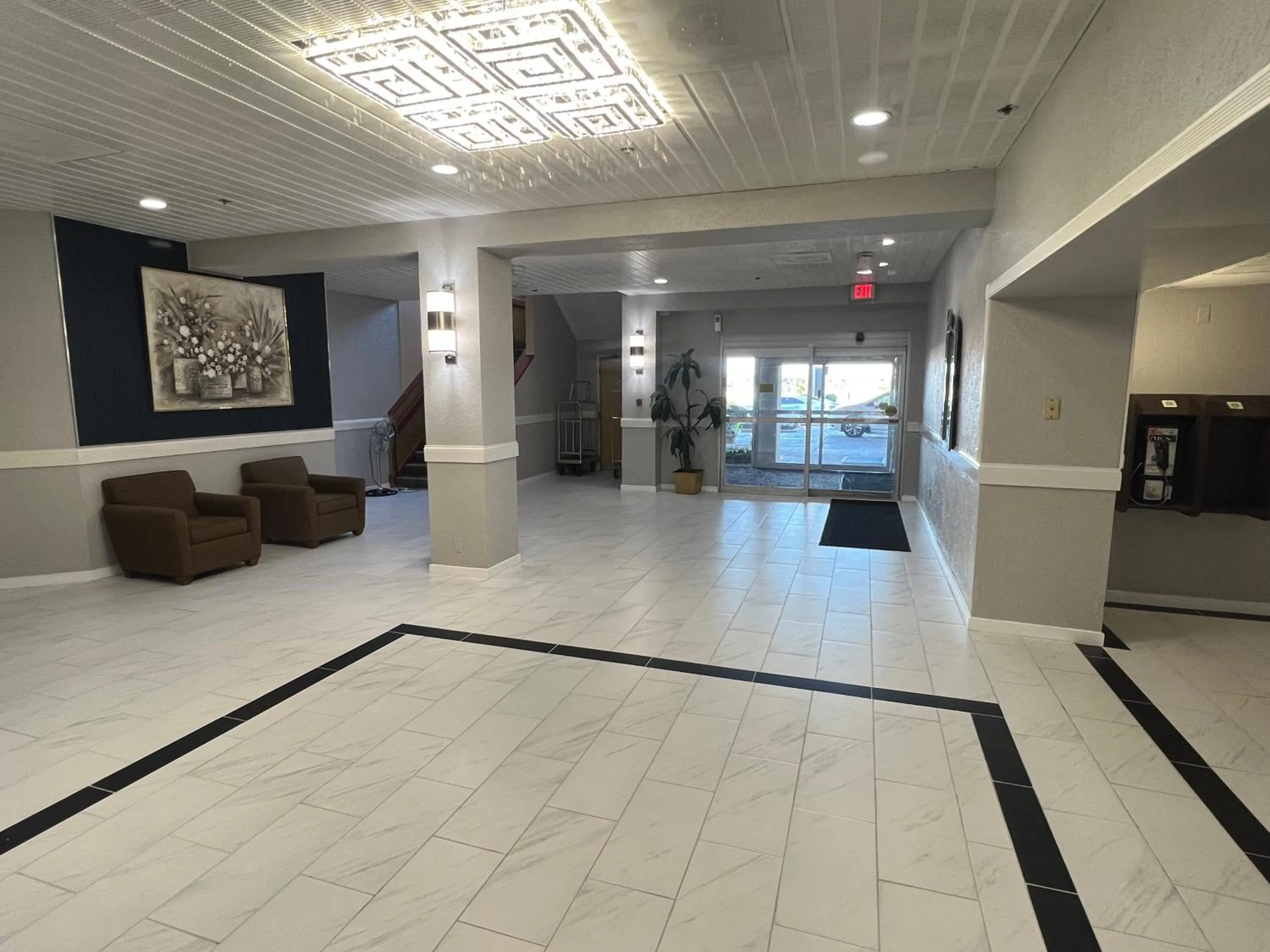 Lobby or reception in The Lodge Hotel and Banquets