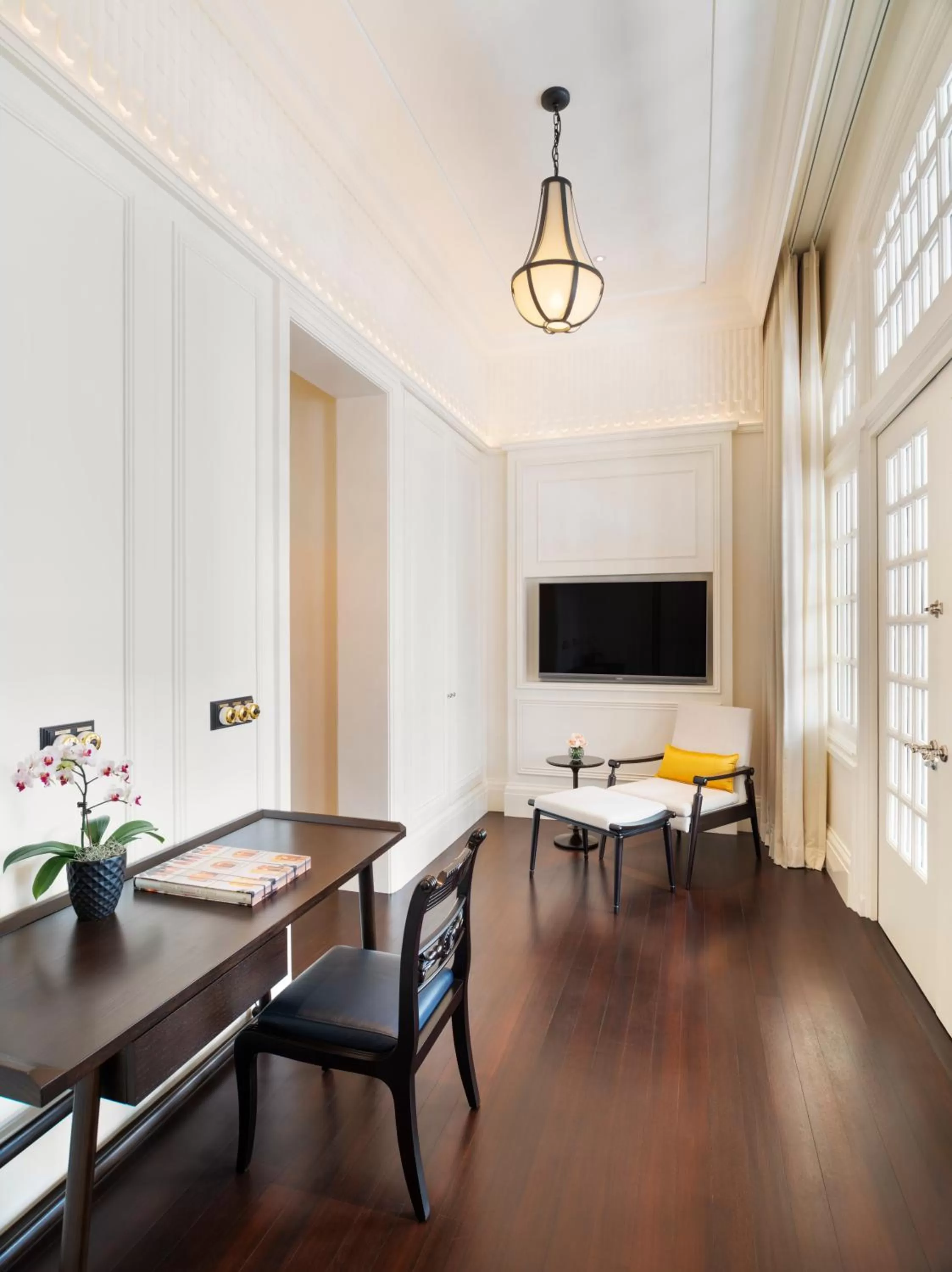 Seating area in Raffles Singapore